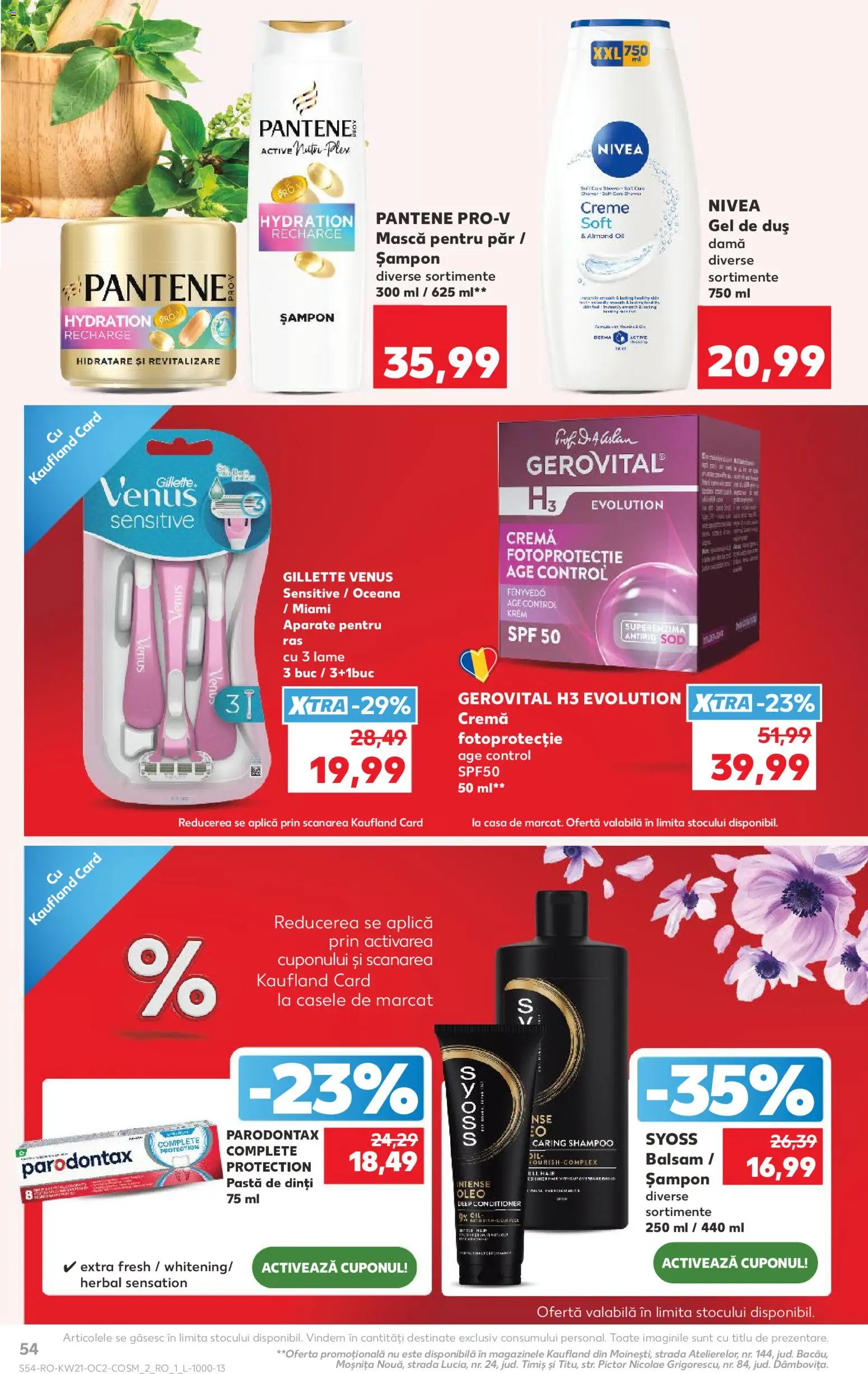 Catalog Kaufland 20 - 25 Mai 2026 | Pagina 54 | Produse: Șampon, Balsam, Cremă, Gel de duș