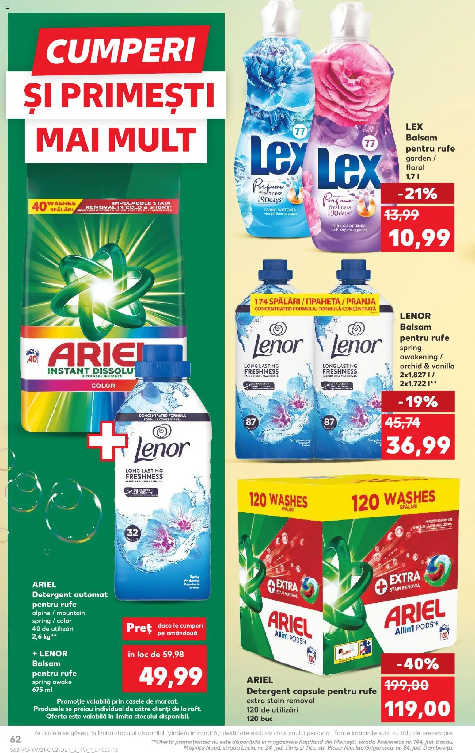 Catalog Kaufland 20 - 25 Mai 2026 | Pagina 62 | Produse: Kedi Ödül Oyuncakları, Parfum, Balsam, Detergent