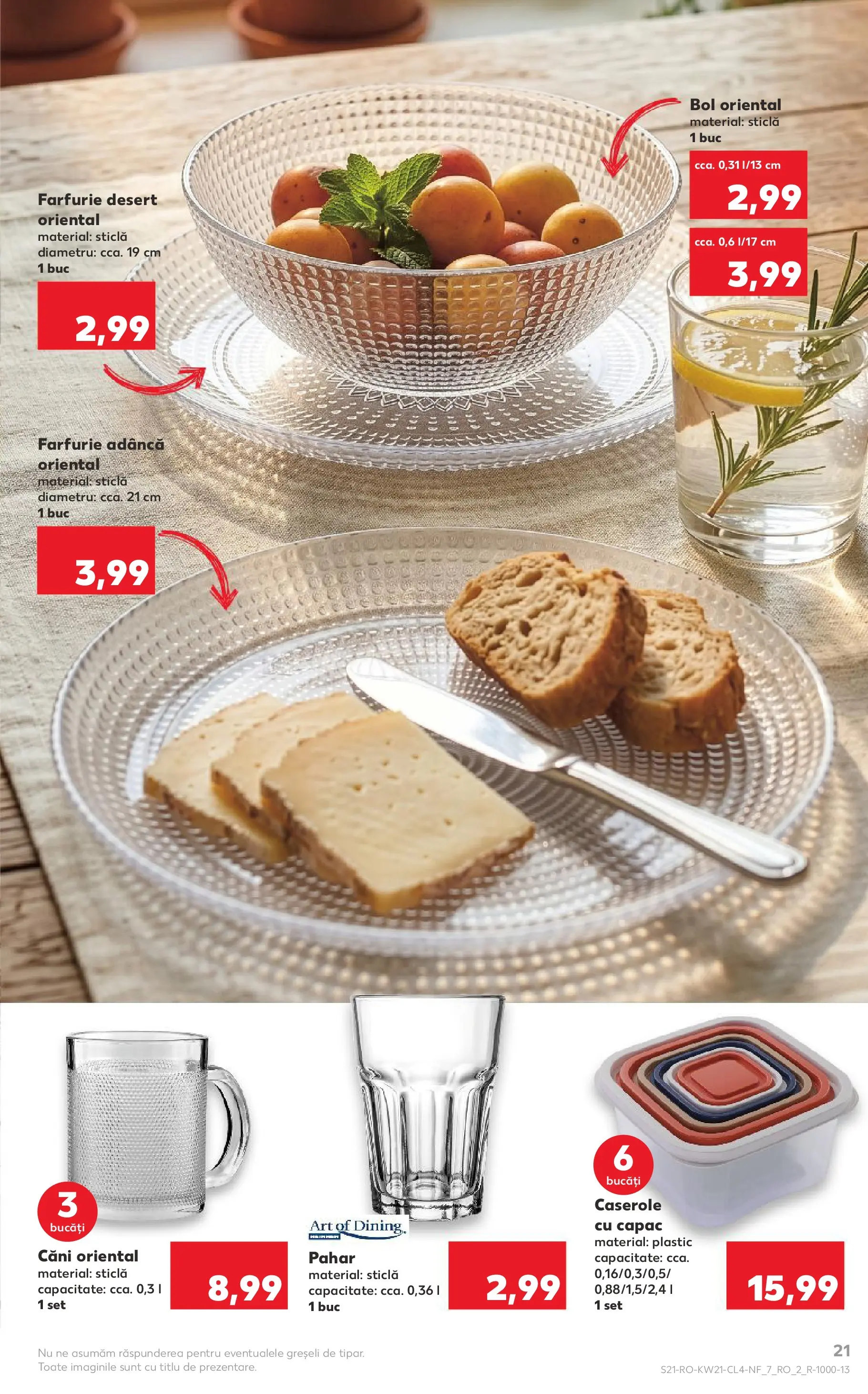 Catalog Kaufland 20 - 25 Mai 2026 | Pagina 21 | Produse: Caserole, Bol, Farfurie