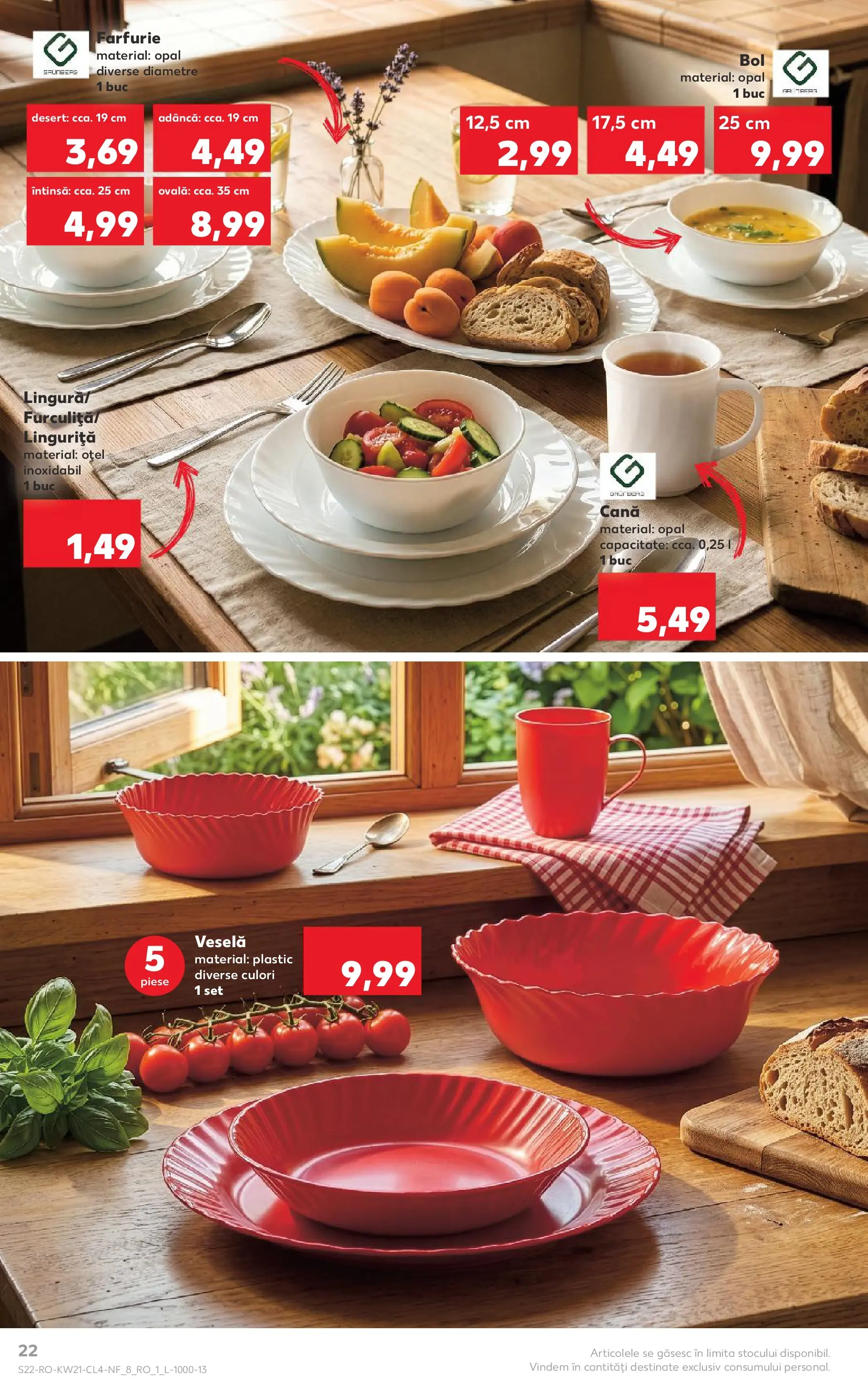 Catalog Kaufland 20 - 25 Mai 2026 | Pagina 22 | Produse: Bol, Farfurie