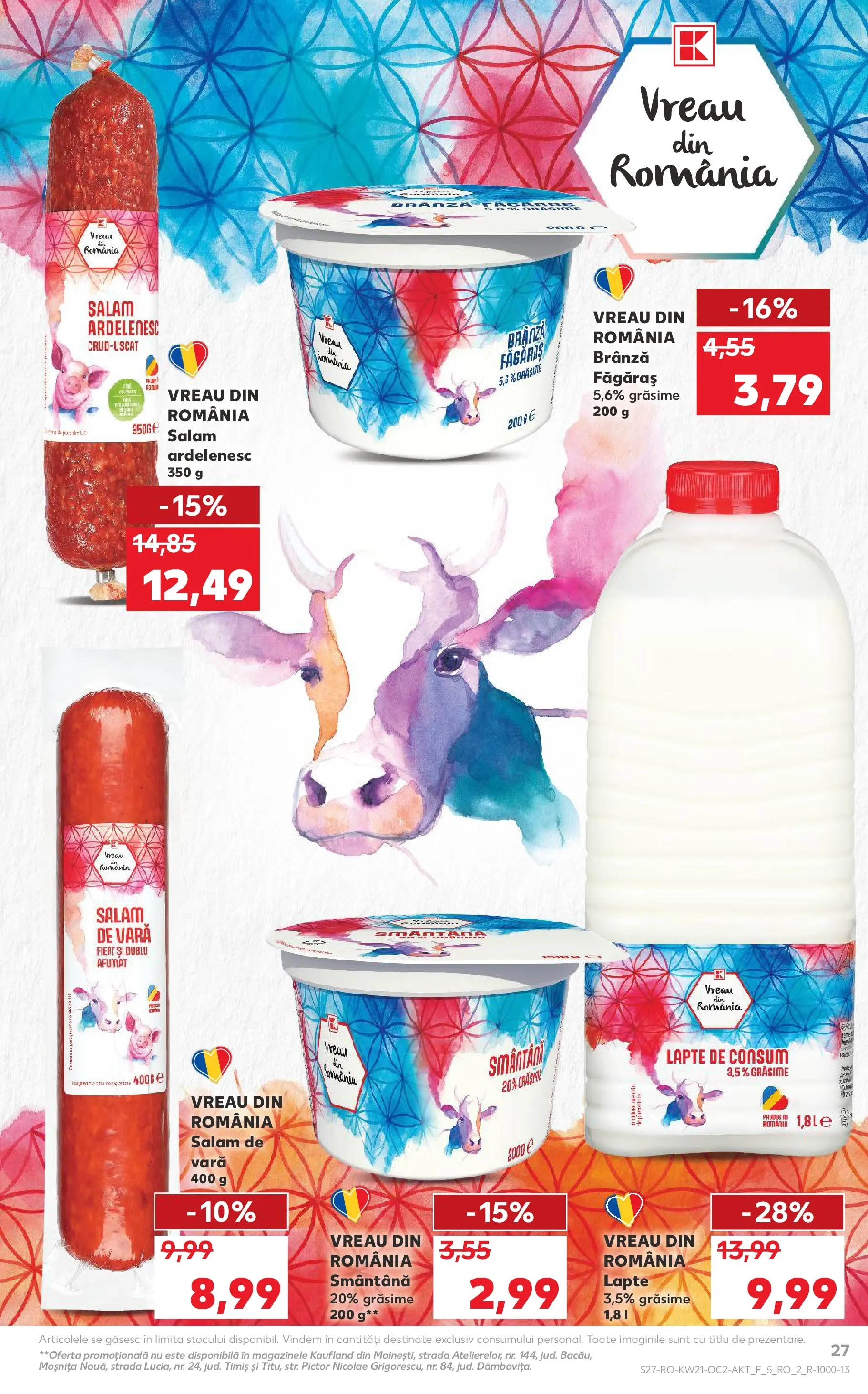 Catalog Kaufland 20 - 25 Mai 2026 | Pagina 27 | Produse: Lapte, Brânză, Salam, Smântână