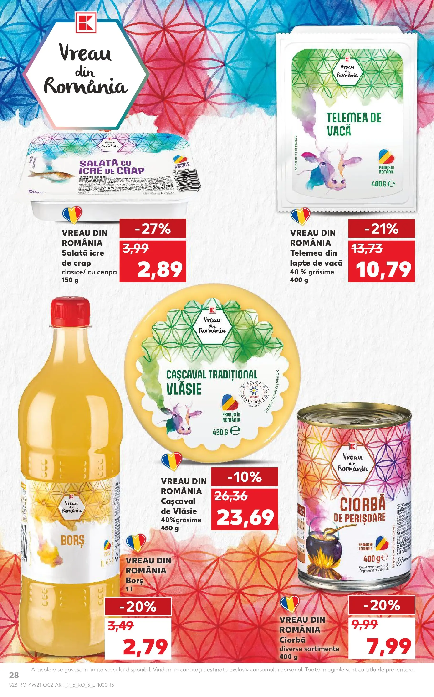 Catalog Kaufland 20 - 25 Mai 2026 | Pagina 28 | Produse: Cașcaval, Borș, Salată cu icre, Salată