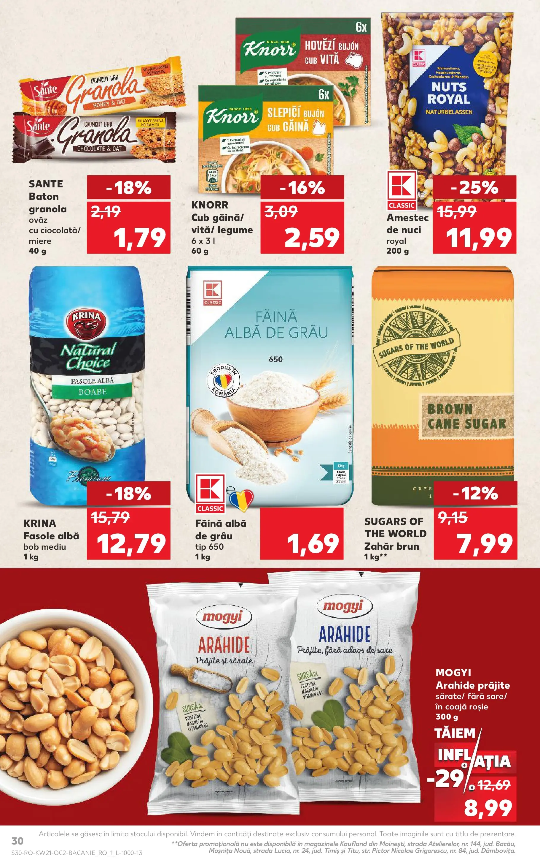 Catalog Kaufland 20 - 25 Mai 2026 | Pagina 30 | Produse: Arahide, Nuci, Fasole albă, Legume