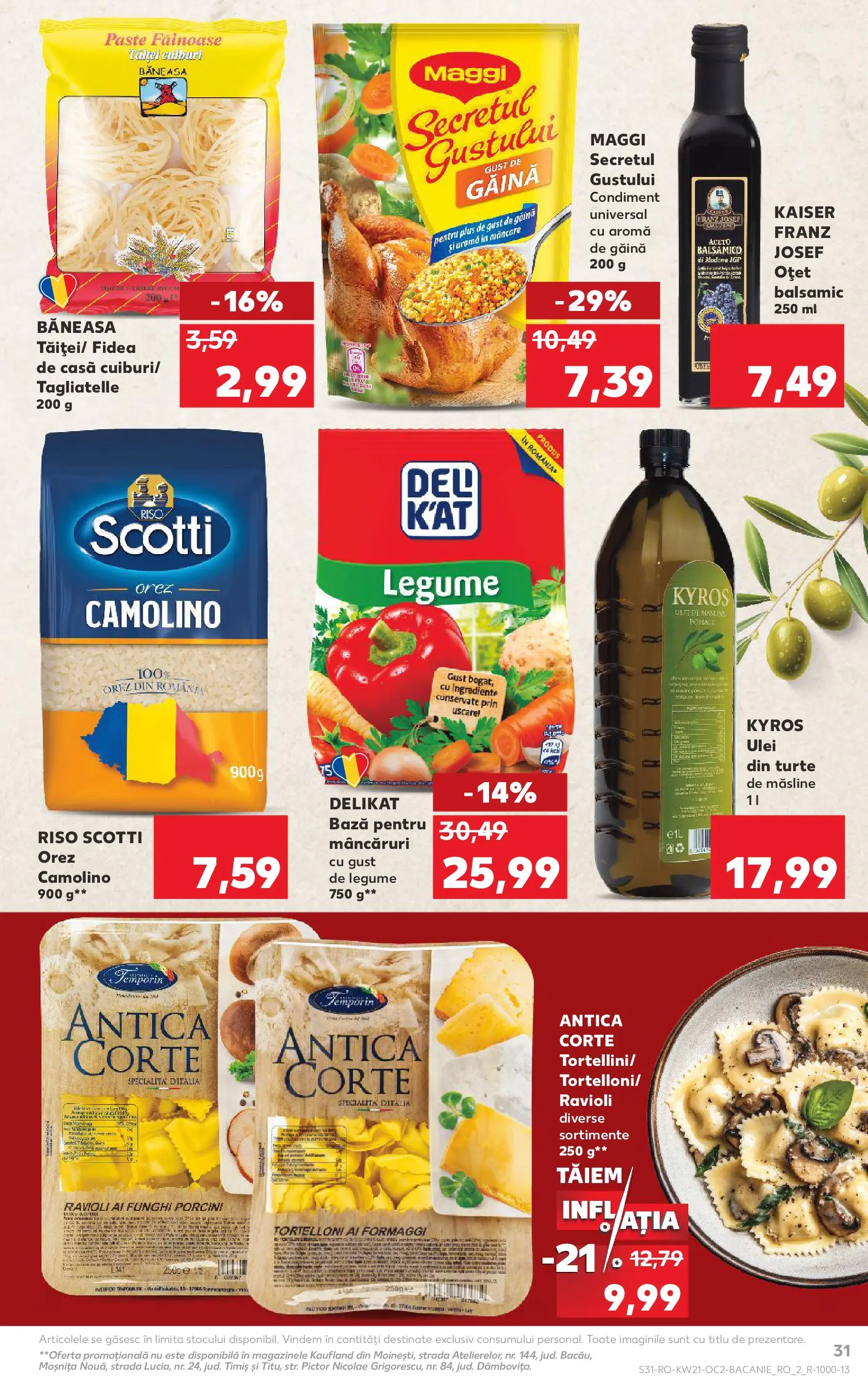 Catalog Kaufland 20 - 25 Mai 2026 | Pagina 31 | Produse: Ulei, Oțet, Orez, Legume