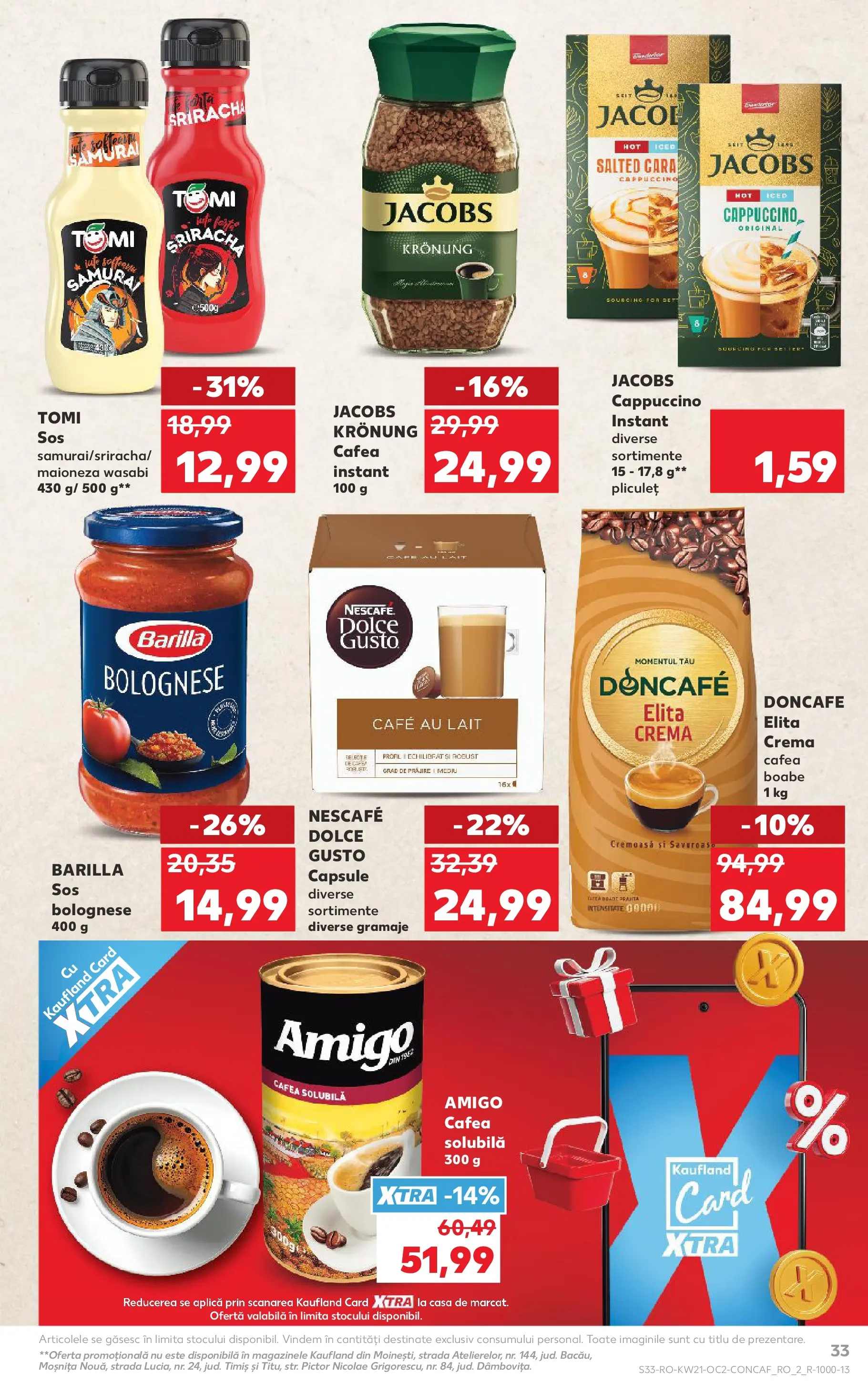 Catalog Kaufland 20 - 25 Mai 2026 | Pagina 33 | Produse: Köpek çiti, Cremă, Cafea, Sos