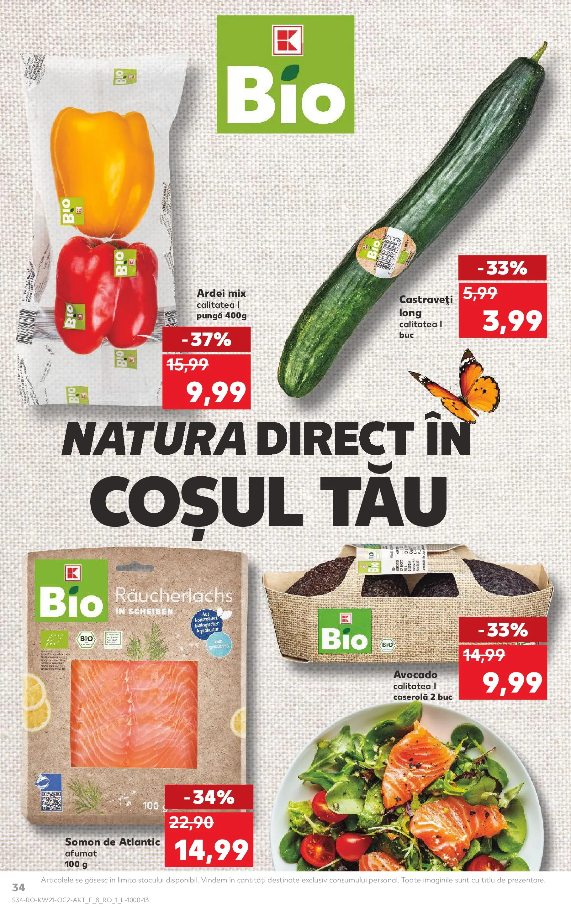 Catalog Kaufland 20 - 25 Mai 2026 | Pagina 34 | Produse: Pungă, Ardei, Castraveți, Avocado