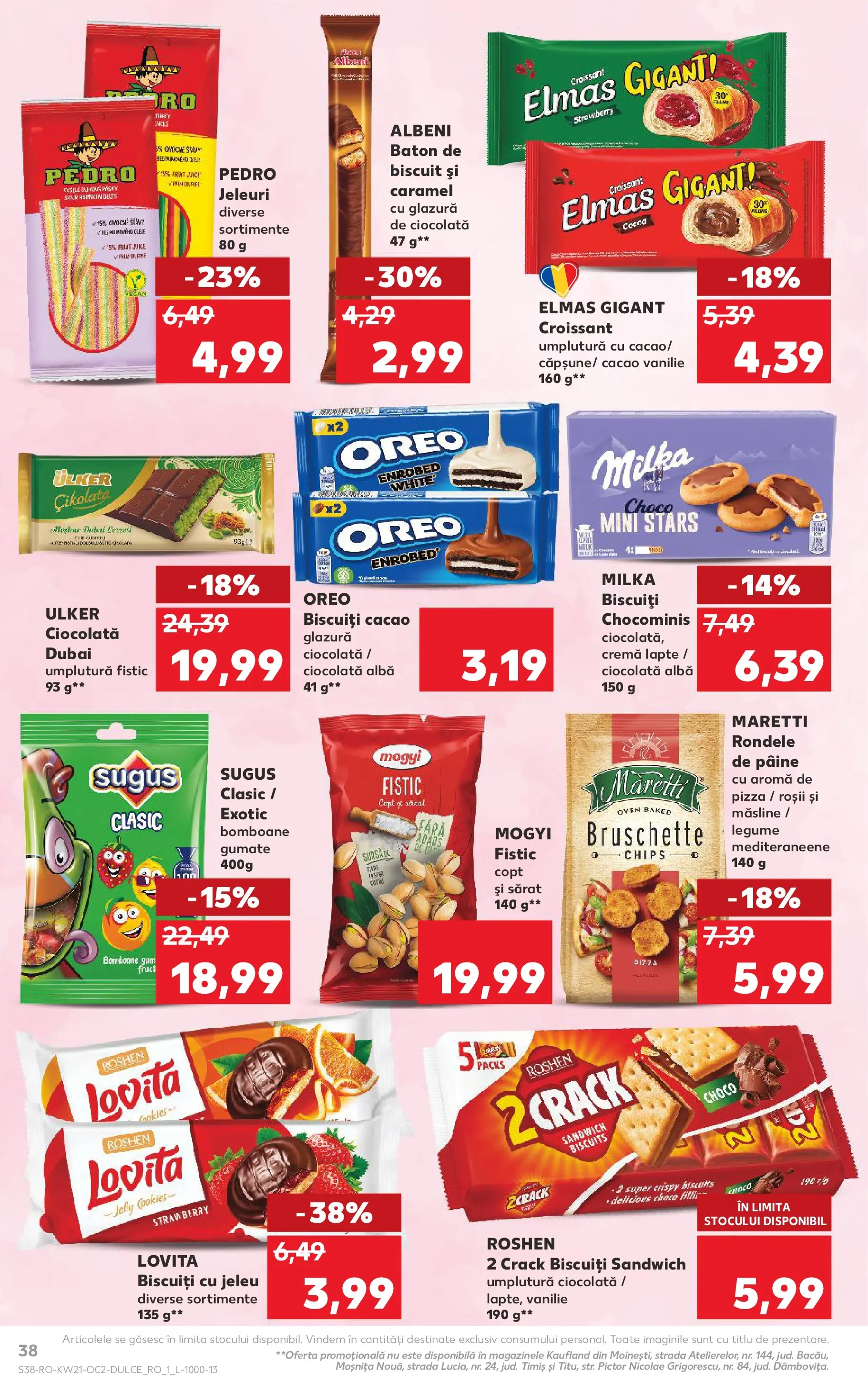 Catalog Kaufland 20 - 25 Mai 2026 | Pagina 38 | Produse: Măsline, Pâine, Pizza, Biscuiți