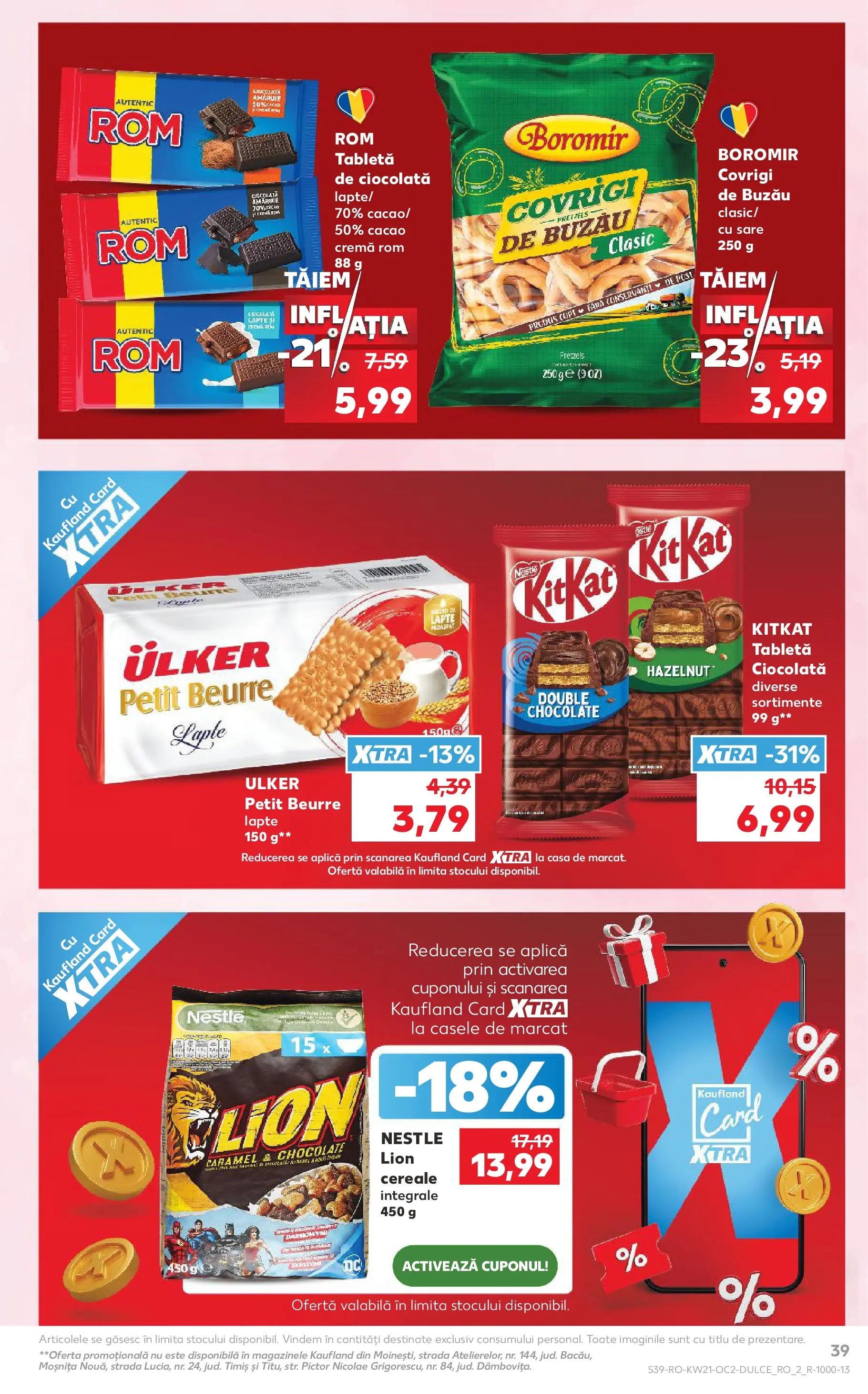 Catalog Kaufland 20 - 25 Mai 2026 | Pagina 39 | Produse: Tabletă, Ciocolată, Rom, Sare