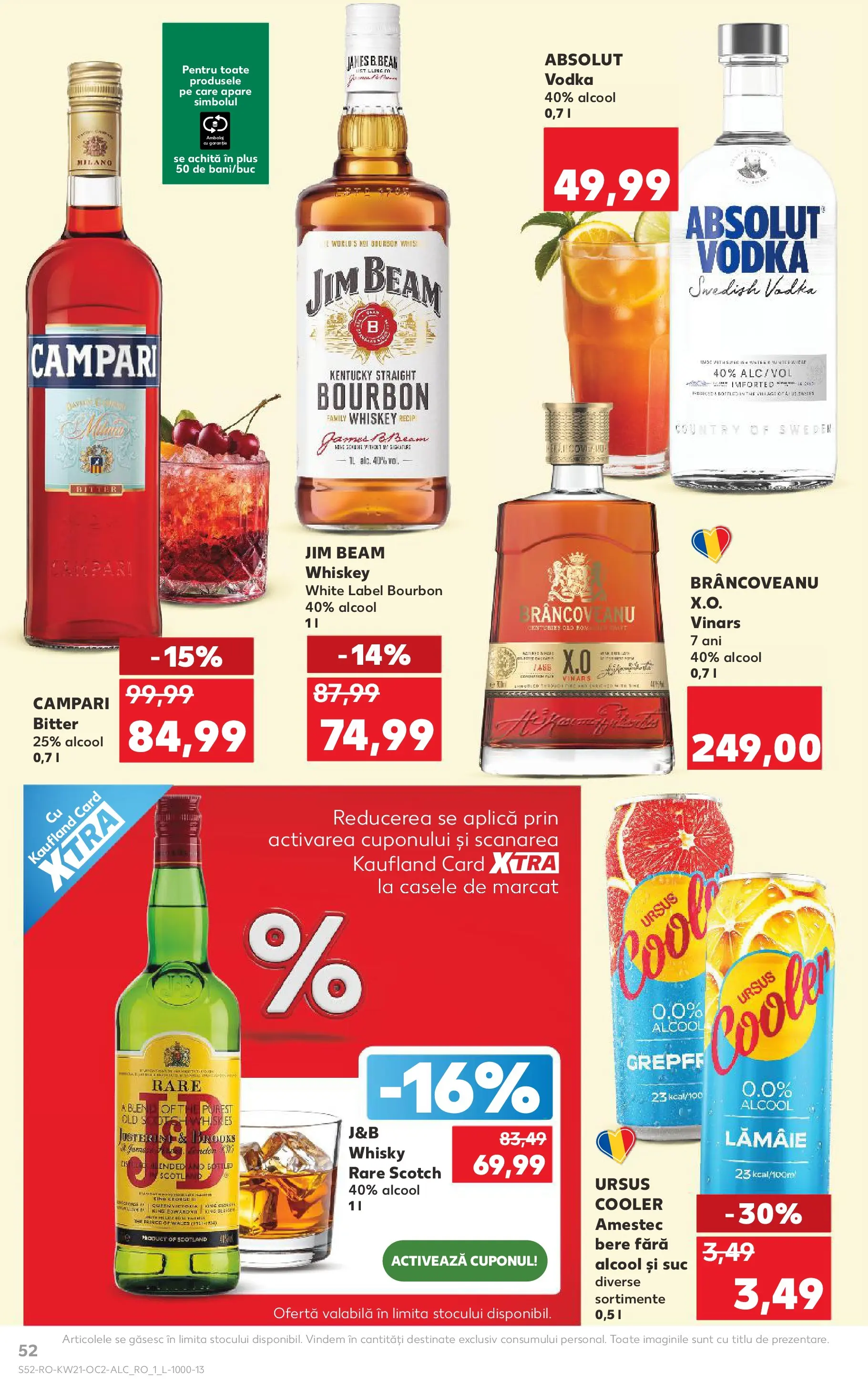 Catalog Kaufland 20 - 25 Mai 2026 | Pagina 52 | Produse: Suc, Bere, Vodka, Whiskey