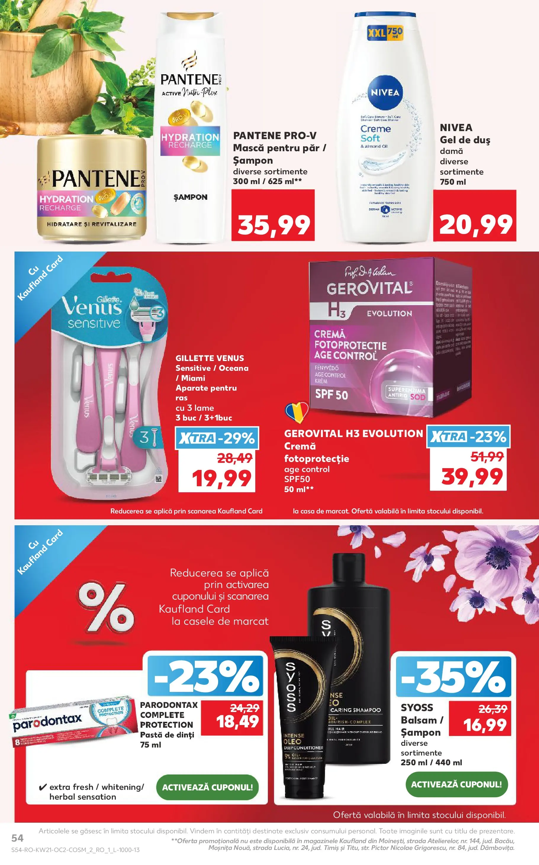 Catalog Kaufland 20 - 25 Mai 2026 | Pagina 54 | Produse: Duș, Balsam, Cremă, Pastă de dinți