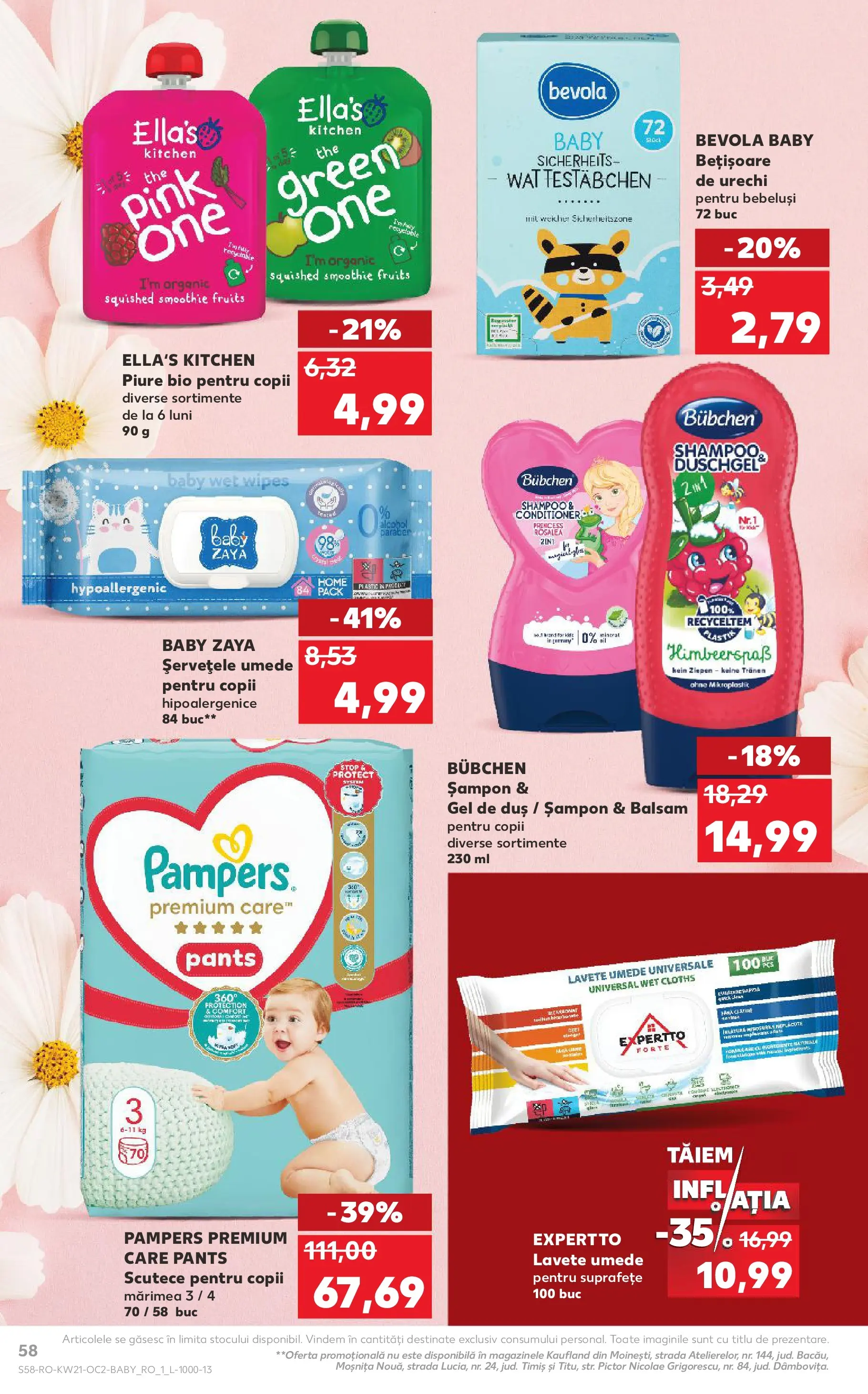 Catalog Kaufland 20 - 25 Mai 2026 | Pagina 58 | Produse: Pirinç gevreği, Duș, Balsam, Lavete