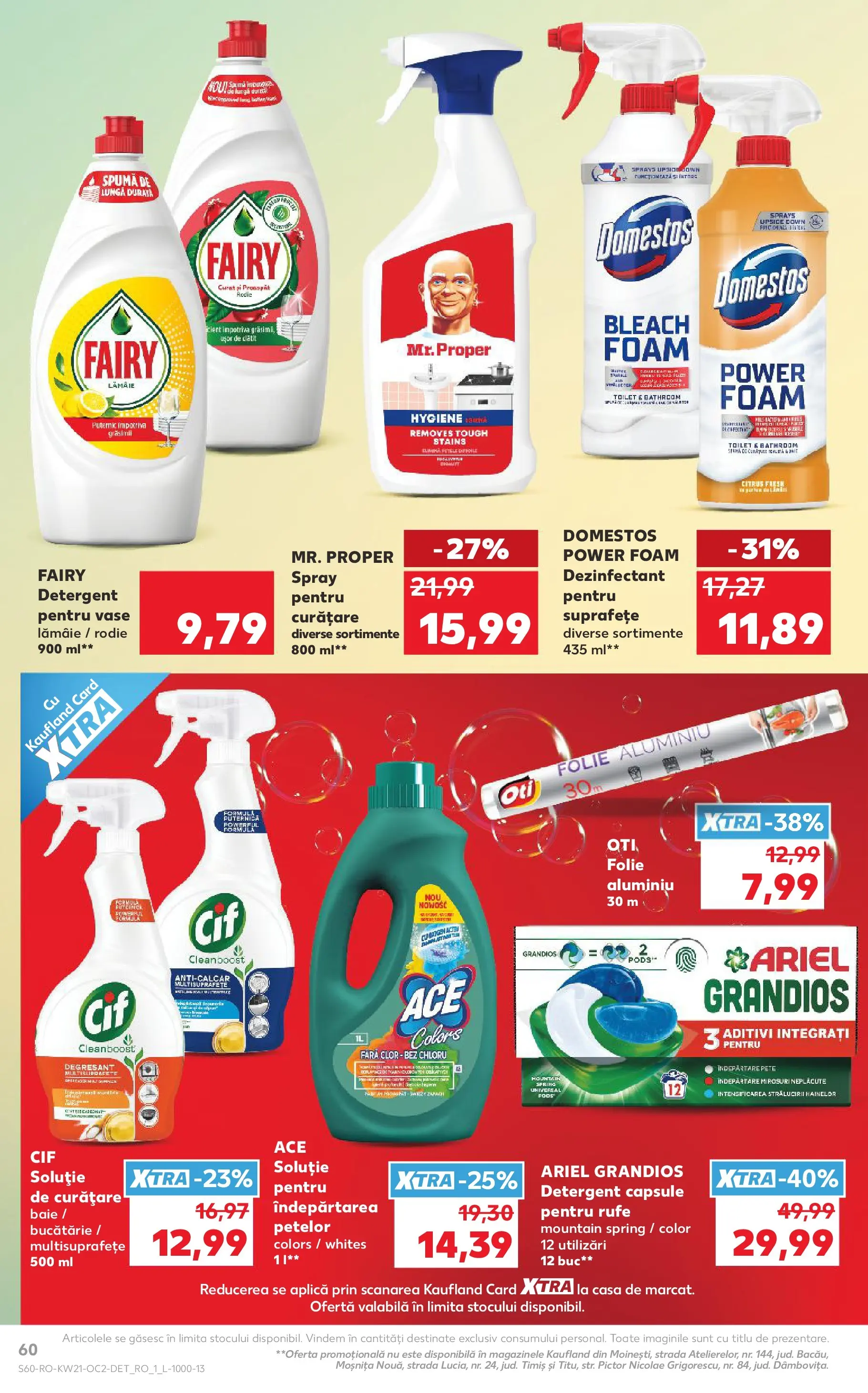 Catalog Kaufland 20 - 25 Mai 2026 | Pagina 60 | Produse: Toaletă, Detergent, Îndepărtarea petelor, Demlik