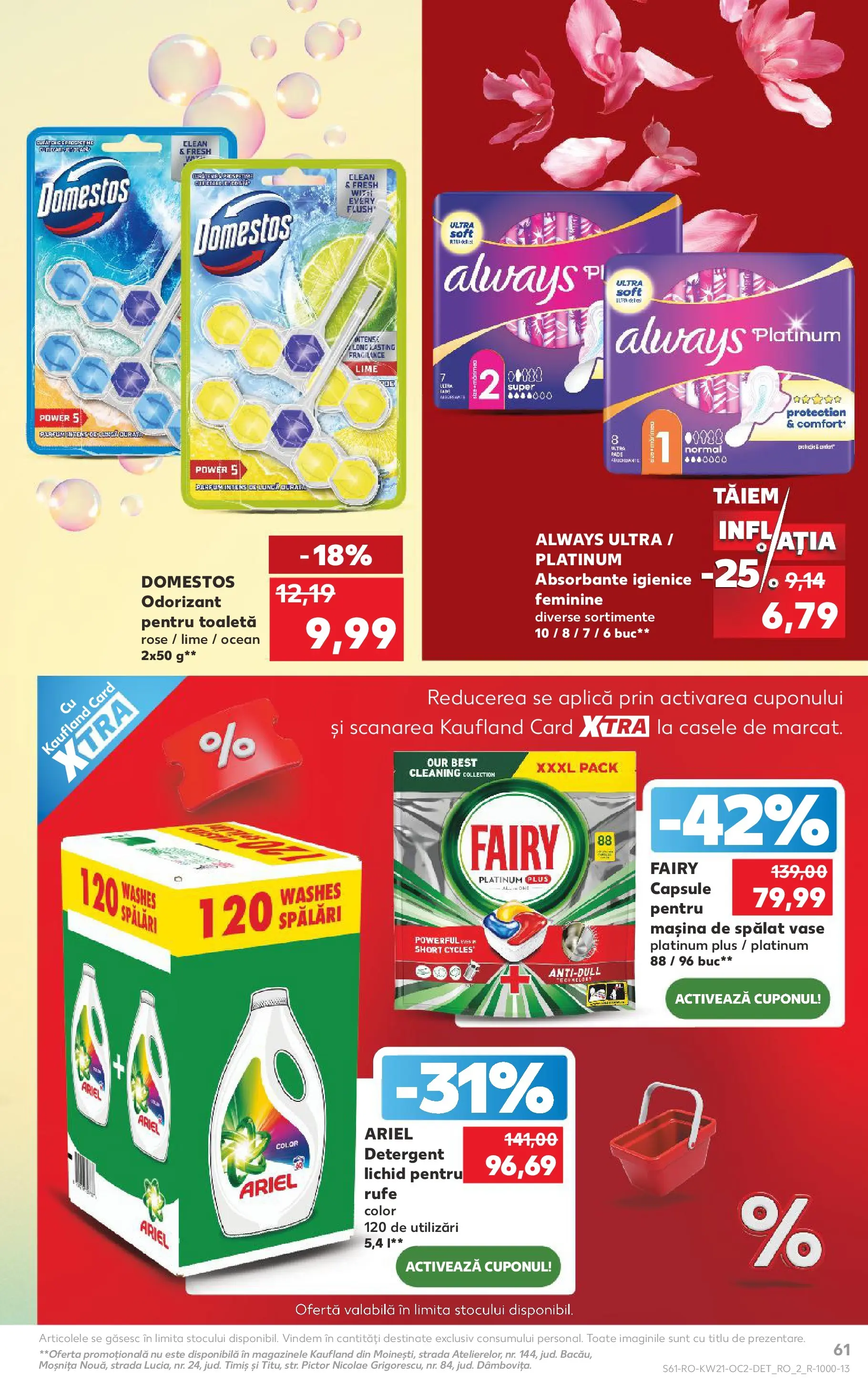 Catalog Kaufland 20 - 25 Mai 2026 | Pagina 61 | Produse: Lime, Pomelo, Toaletă, Absorbante