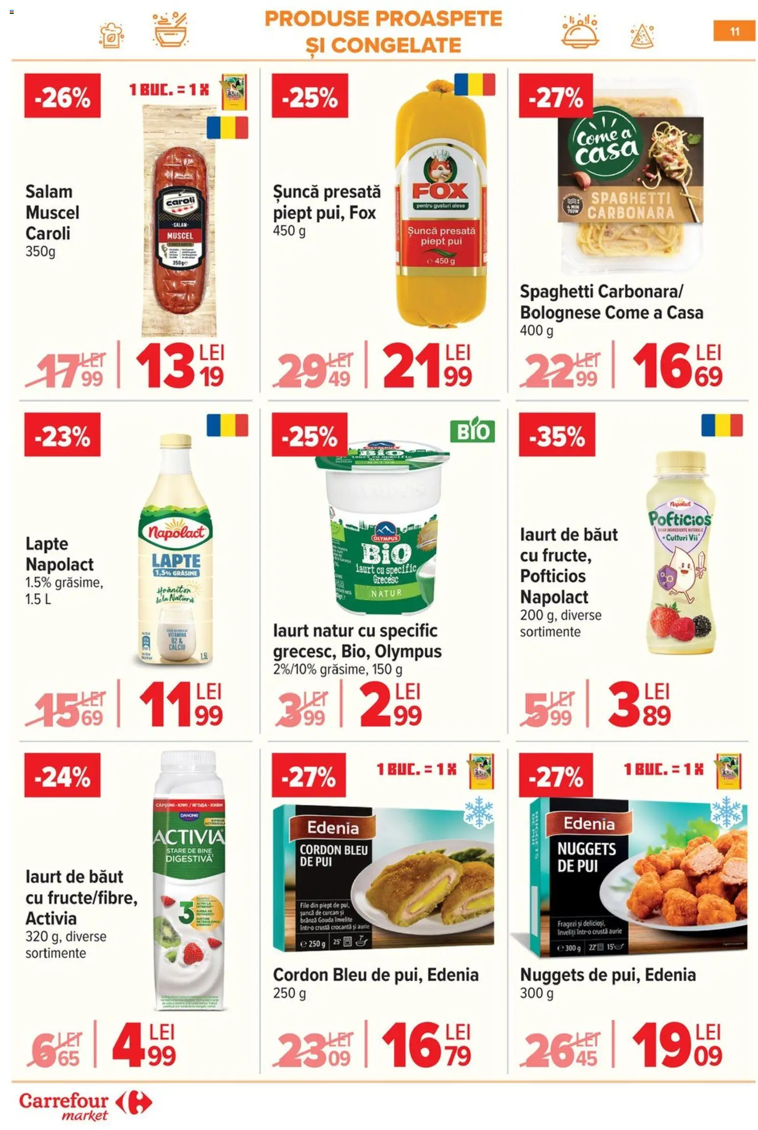 Catalog Carrefour 20 Mai - 1 Iunie 2026 | Pagina 11 | Produse: Brânză, Iaurt, Salam, Gouda