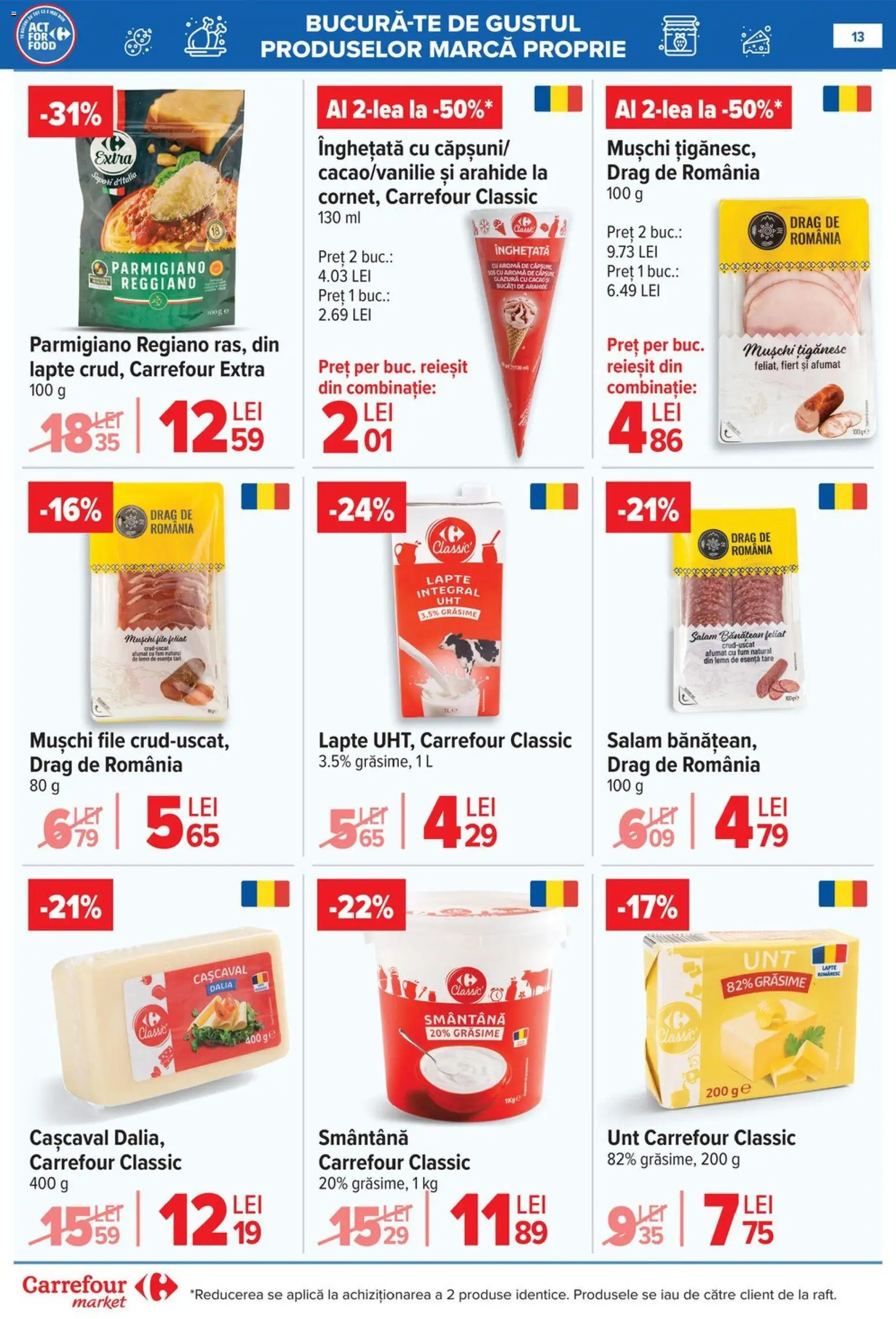 Catalog Carrefour 20 Mai - 1 Iunie 2026 | Pagina 13 | Produse: Cașcaval, Arahide, Lapte, Salam