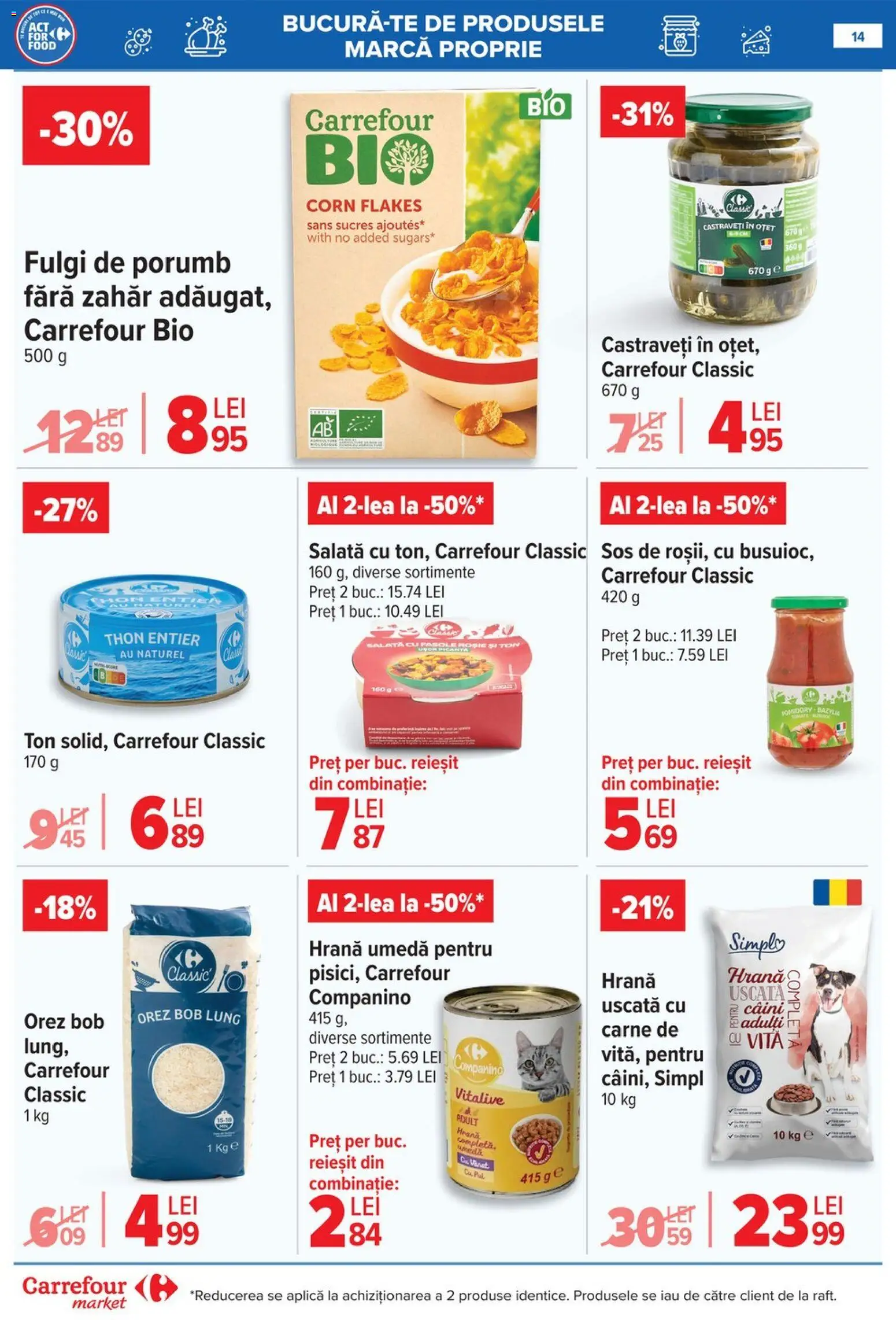Catalog Carrefour 20 Mai - 1 Iunie 2026 | Pagina 14 | Produse: Oțet, Orez, Fulgi, Sos