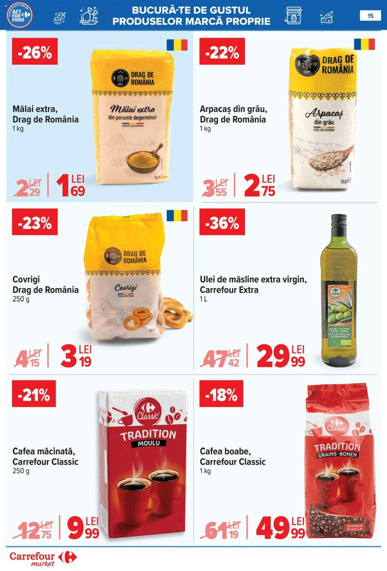 Catalog Carrefour 20 Mai - 1 Iunie 2026 | Pagina 15 | Produse: Măsline, Ulei, Mălai, Porumb