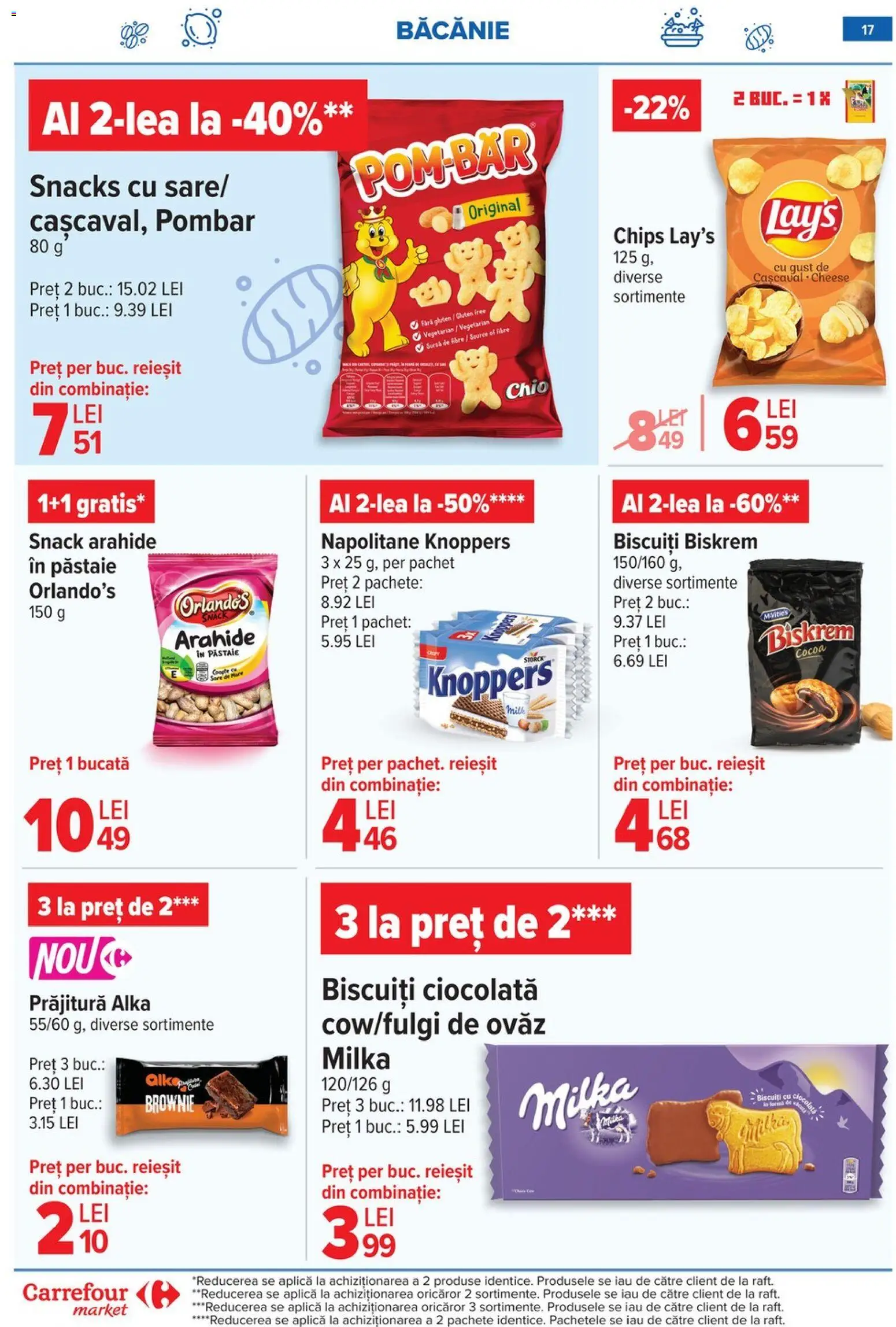 Catalog Carrefour 20 Mai - 1 Iunie 2026 | Pagina 17 | Produse: Arahide, Napolitane, Ciocolată, Sare