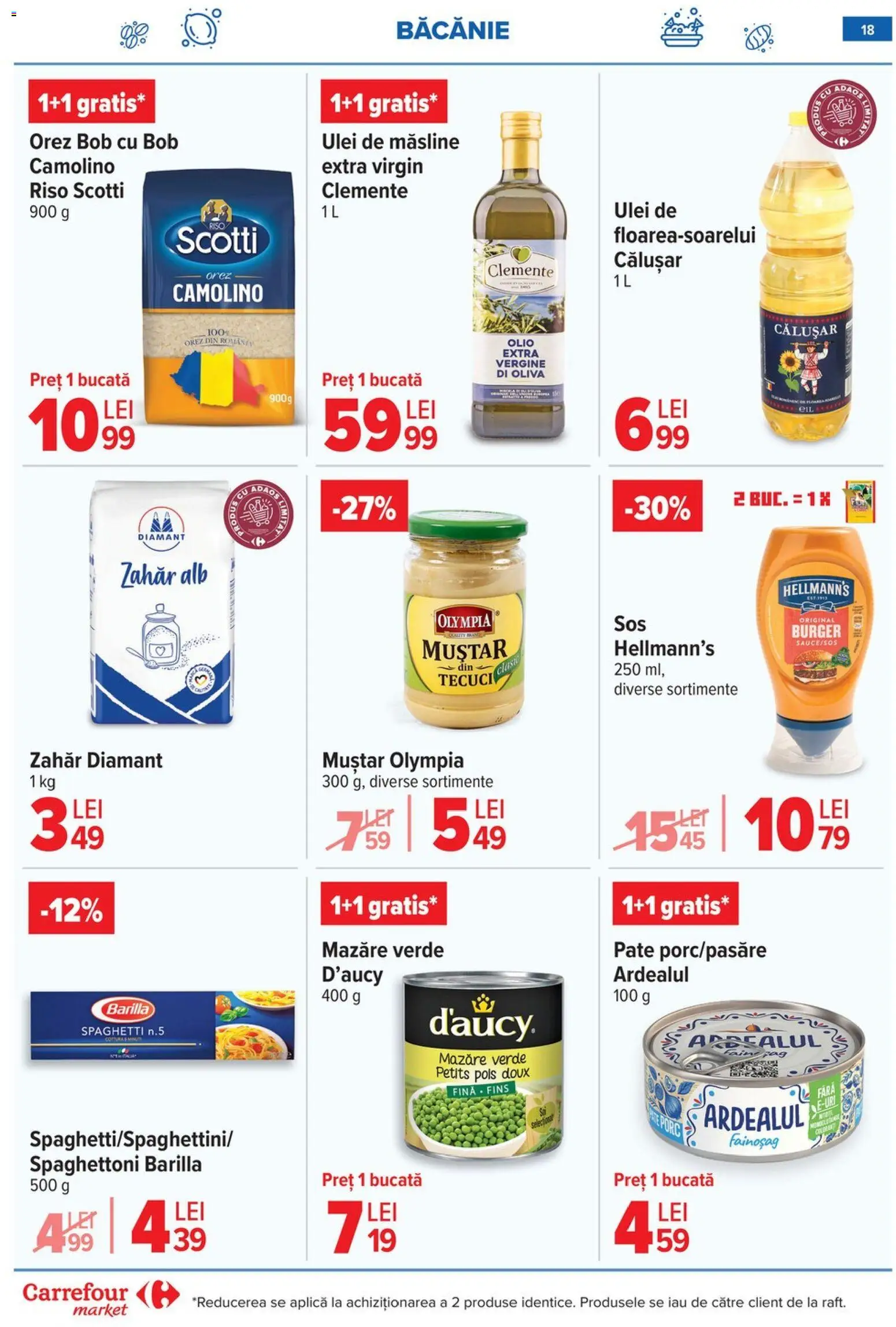 Catalog Carrefour 20 Mai - 1 Iunie 2026 | Pagina 18 | Produse: Mazăre, Pate, Burger, Zahăr