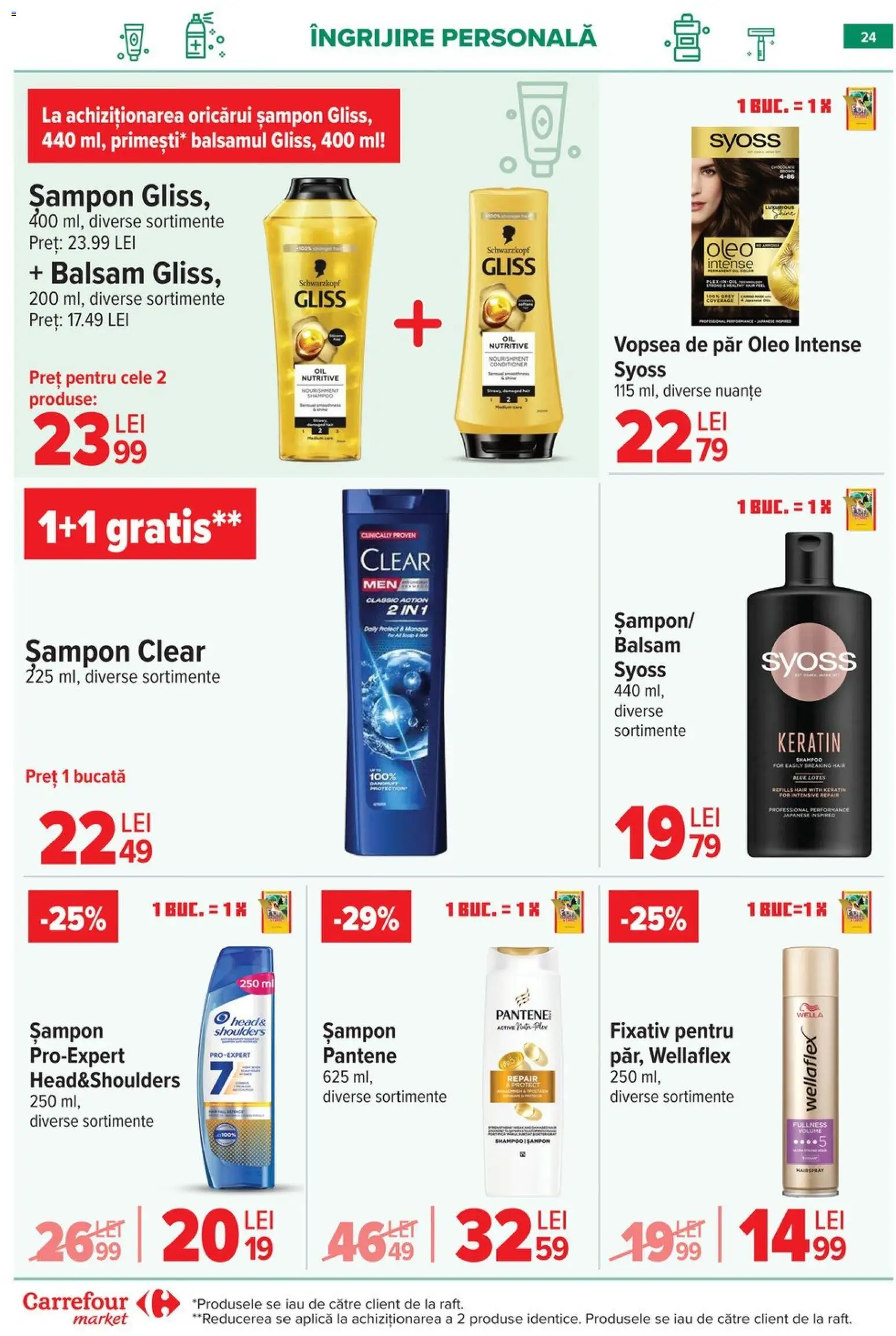 Catalog Carrefour 20 Mai - 1 Iunie 2026 | Pagina 24 | Produse: Vopsea, Șampon, Balsam, Vopsea de păr