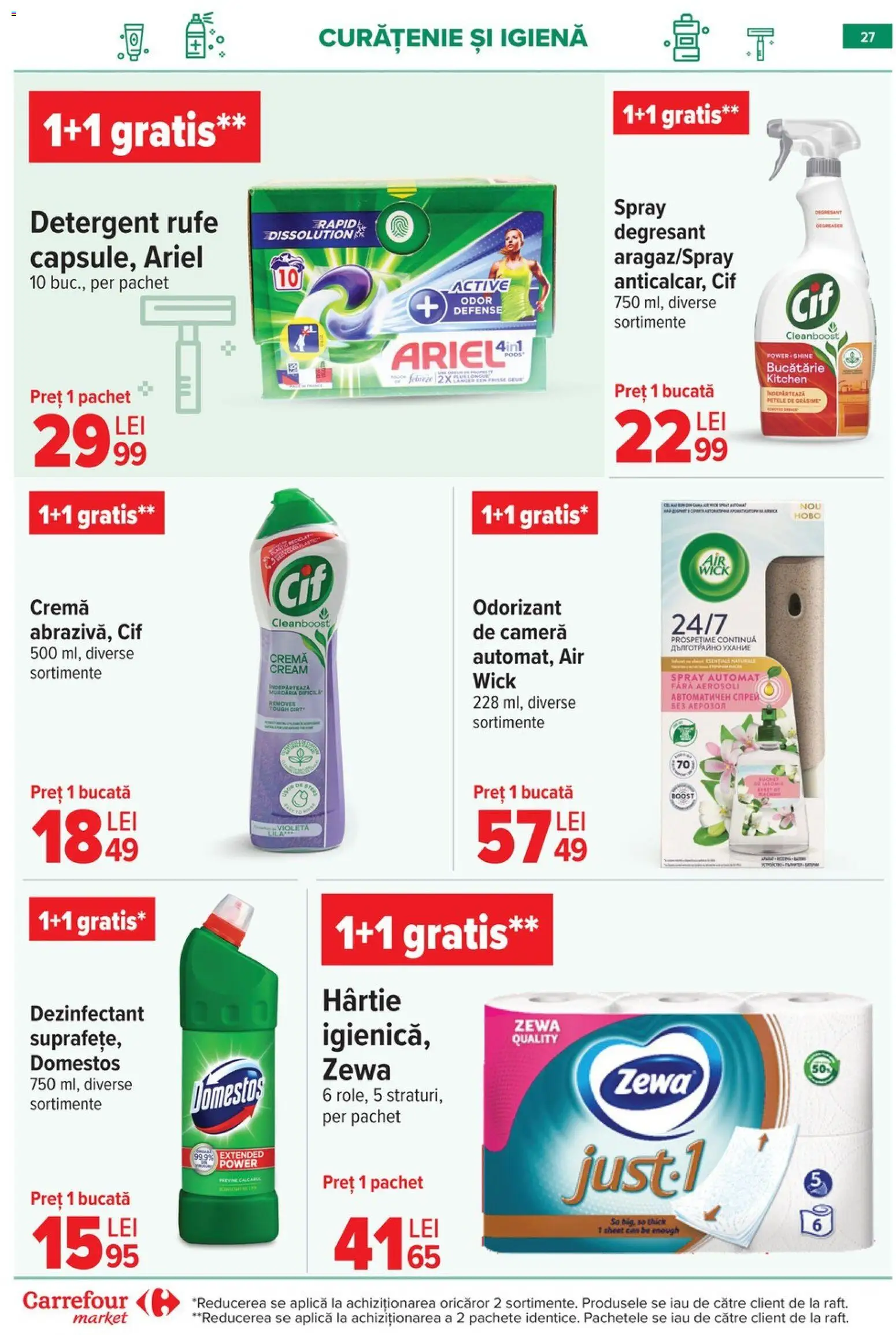 Catalog Carrefour 20 Mai - 1 Iunie 2026 | Pagina 27 | Produse: Cameră, Bucătărie, Cremă, Detergent