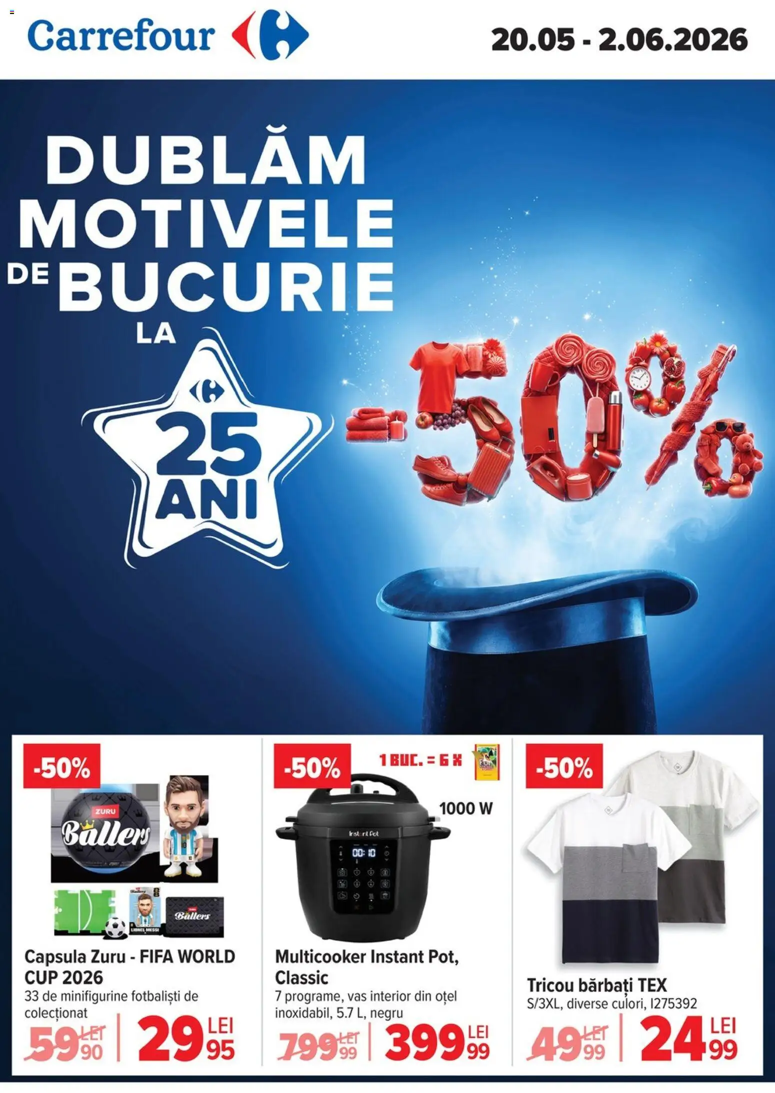 Catalog Carrefour 20 Mai - 1 Iunie 2026 | Pagina 1 | Produse: Tricou