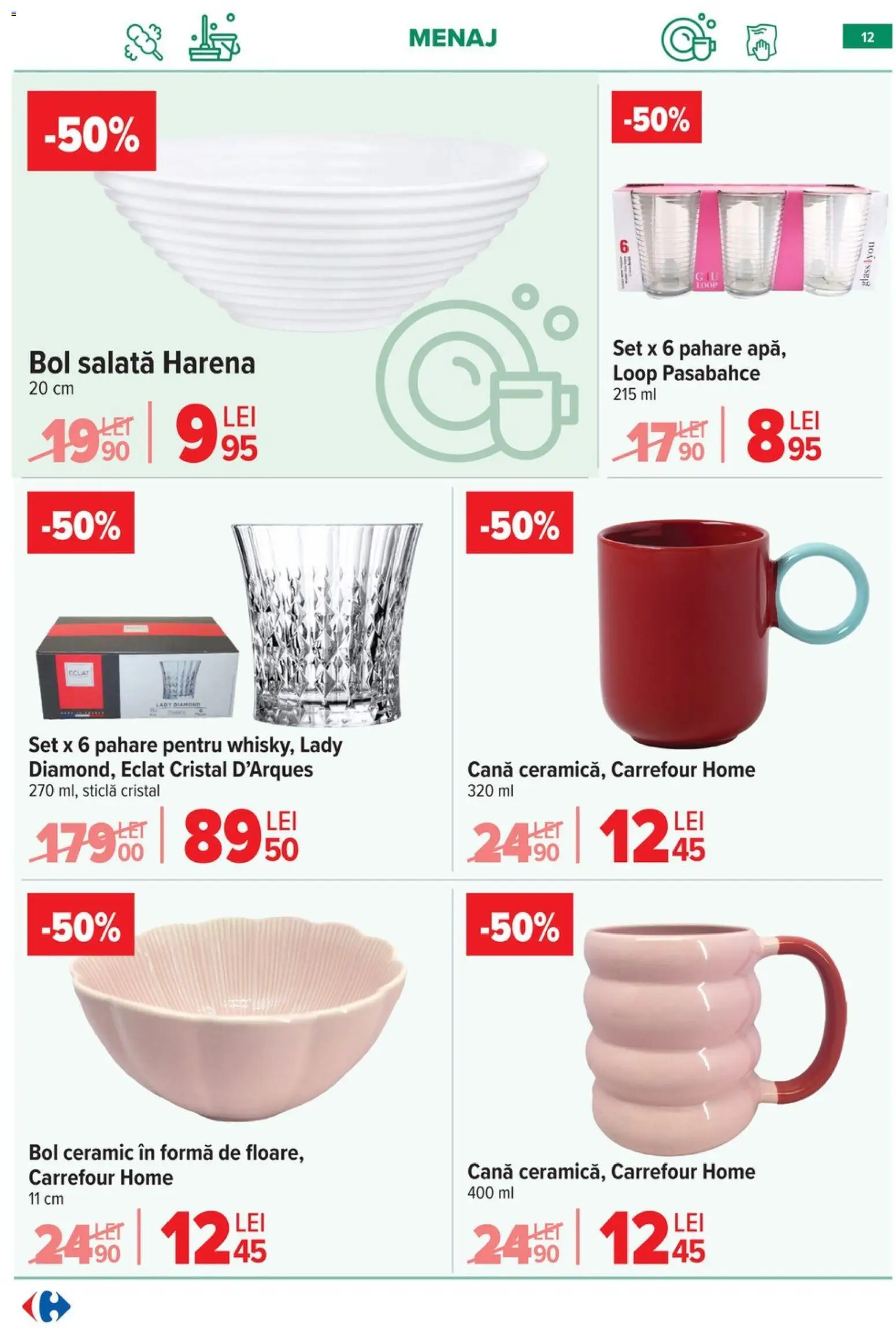 Catalog Carrefour 20 Mai - 1 Iunie 2026 | Pagina 11 | Produse: Pahare, Bol, Salată