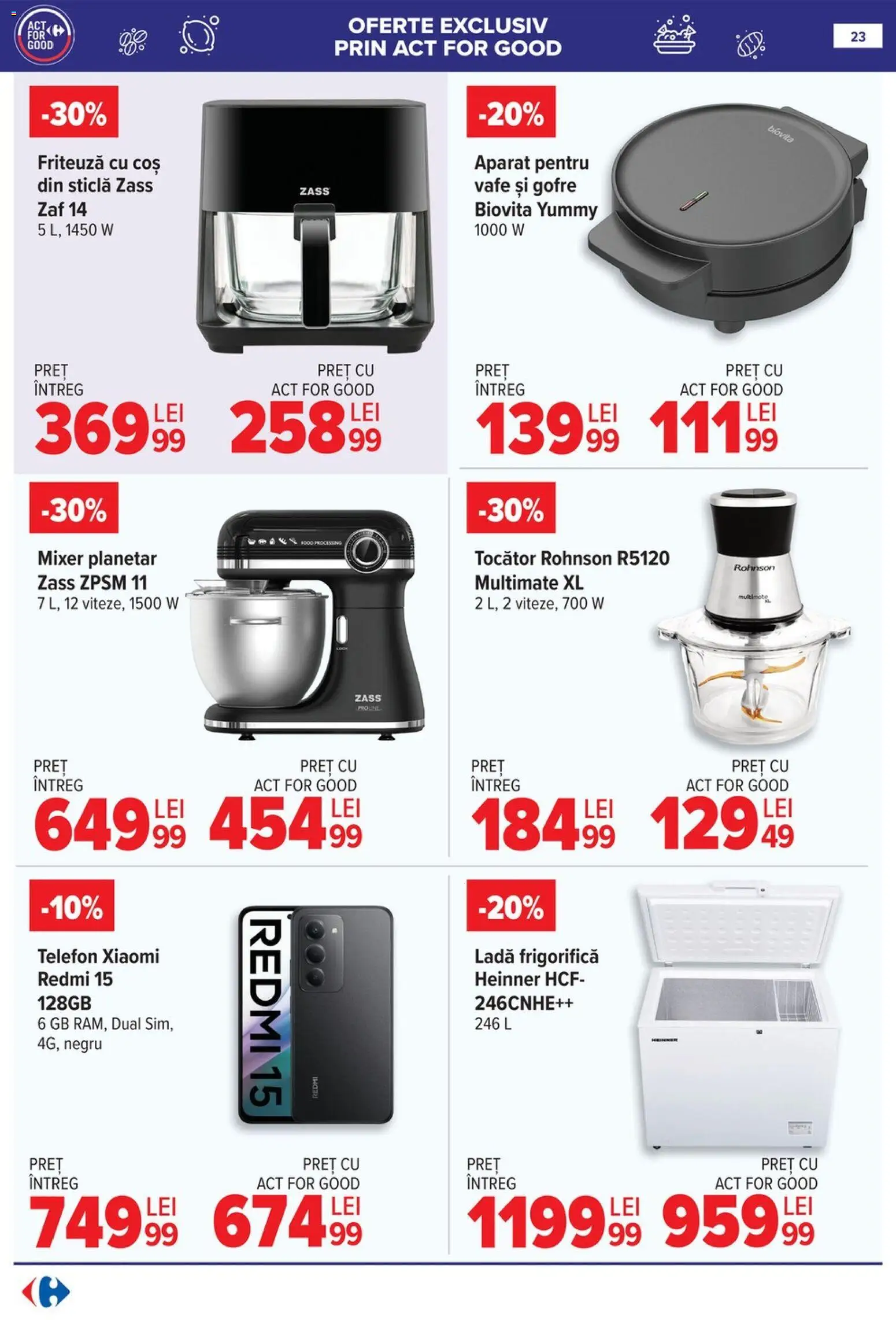 Catalog Carrefour 20 Mai - 1 Iunie 2026 | Pagina 22 | Produse: Friteuză, Coș, Gofre, Ladă frigorifică