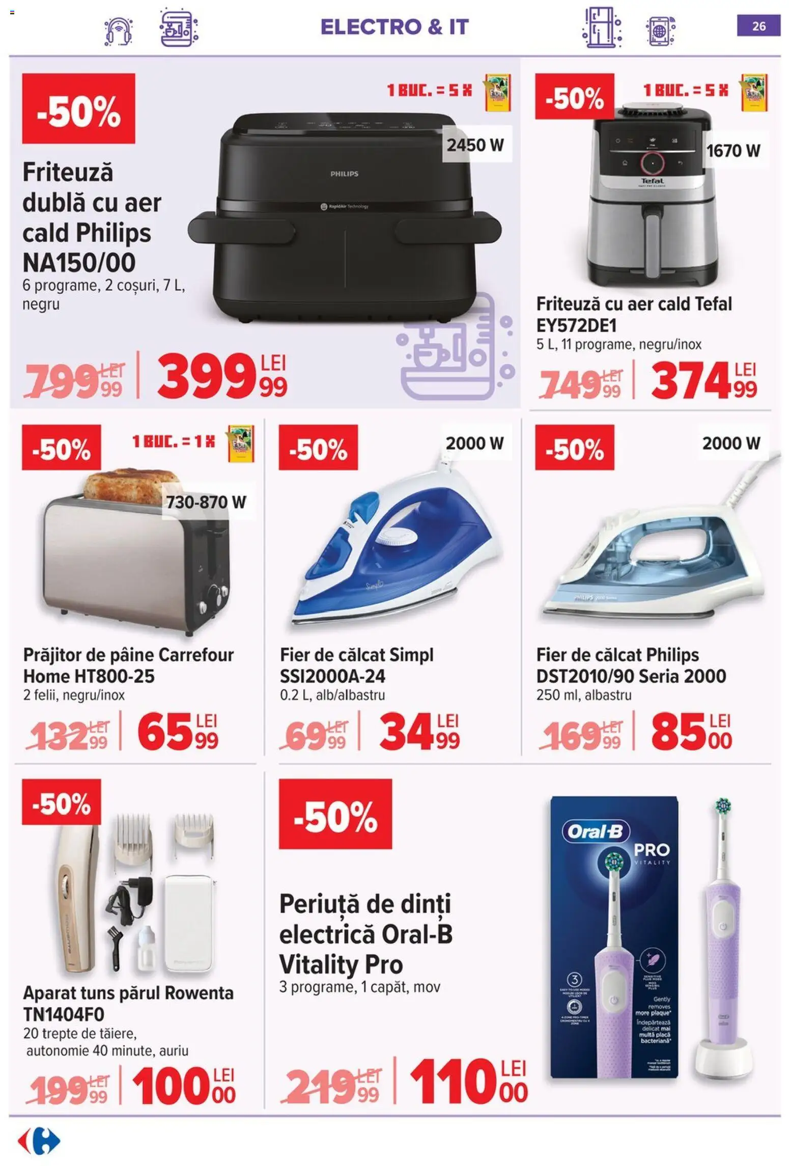 Catalog Carrefour 20 Mai - 1 Iunie 2026 | Pagina 25 | Produse: Enginar, Friteuză, Periuță De Dinți Electrică, Periuță de dinți