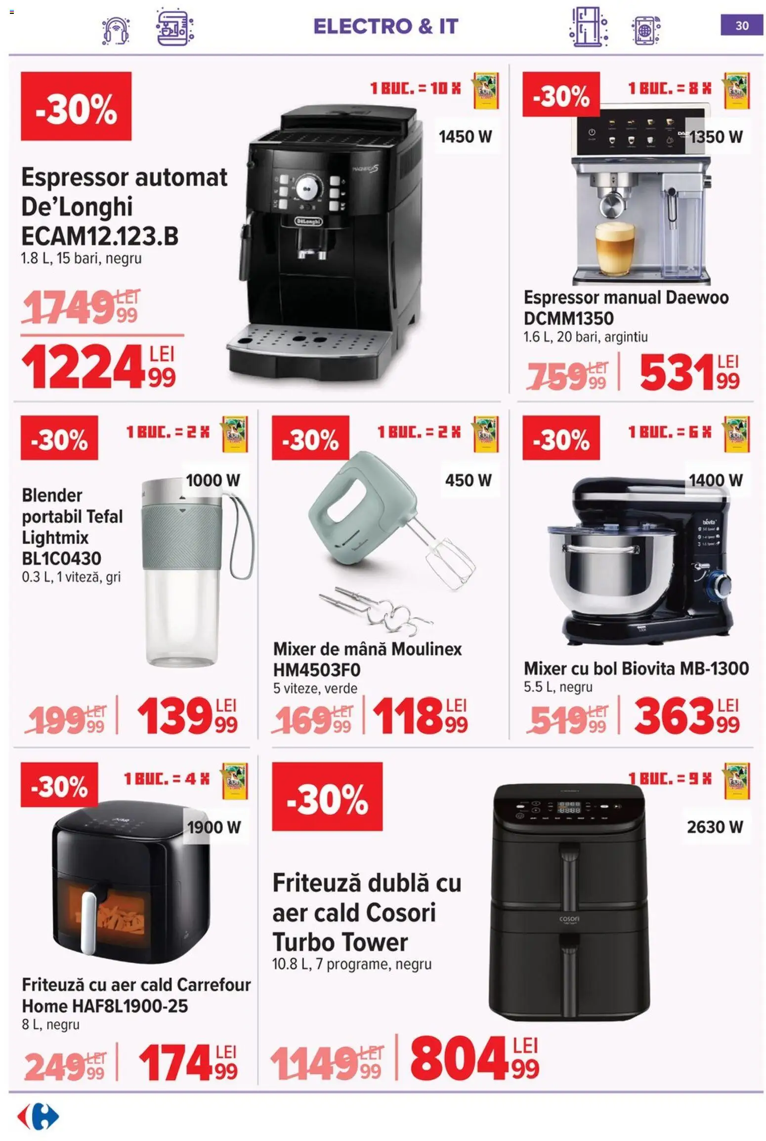 Catalog Carrefour 20 Mai - 1 Iunie 2026 | Pagina 29 | Produse: Blender, Ginseng, Mixer, Friteuză