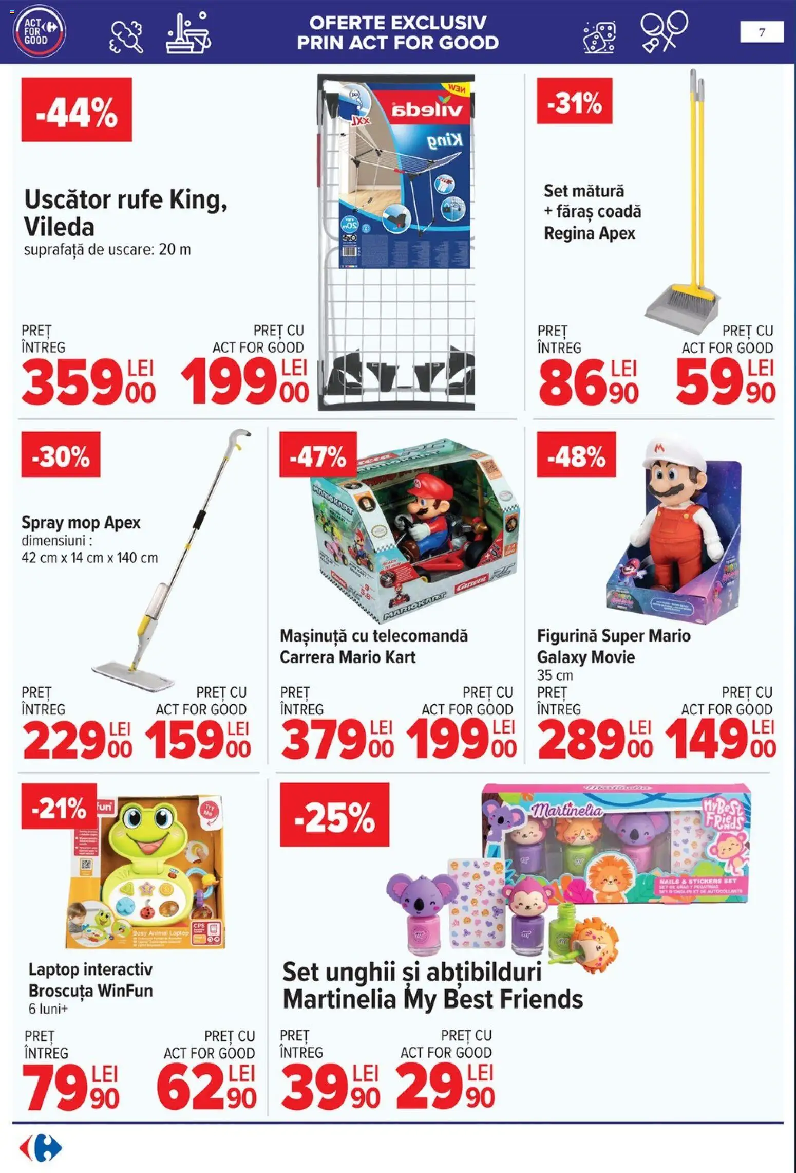 Catalog Carrefour 20 Mai - 1 Iunie 2026 | Pagina 6 | Produse: Uscător, Mop, Mătură, Uscător rufe