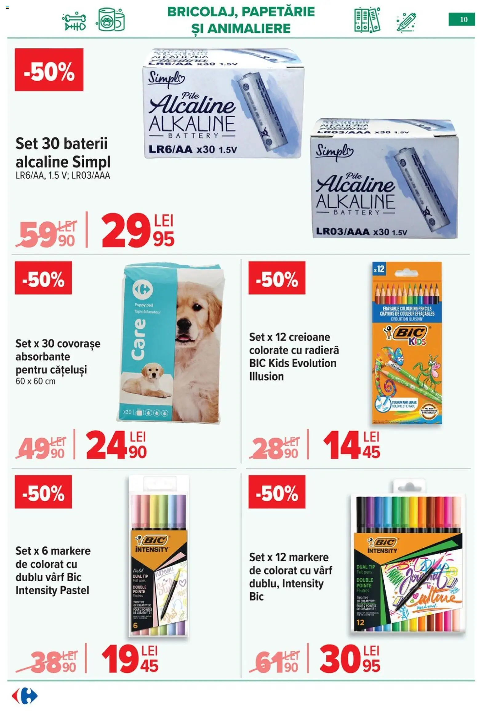 Catalog Carrefour 20 Mai - 1 Iunie 2026 | Pagina 9 | Produse: Baterii, Absorbante