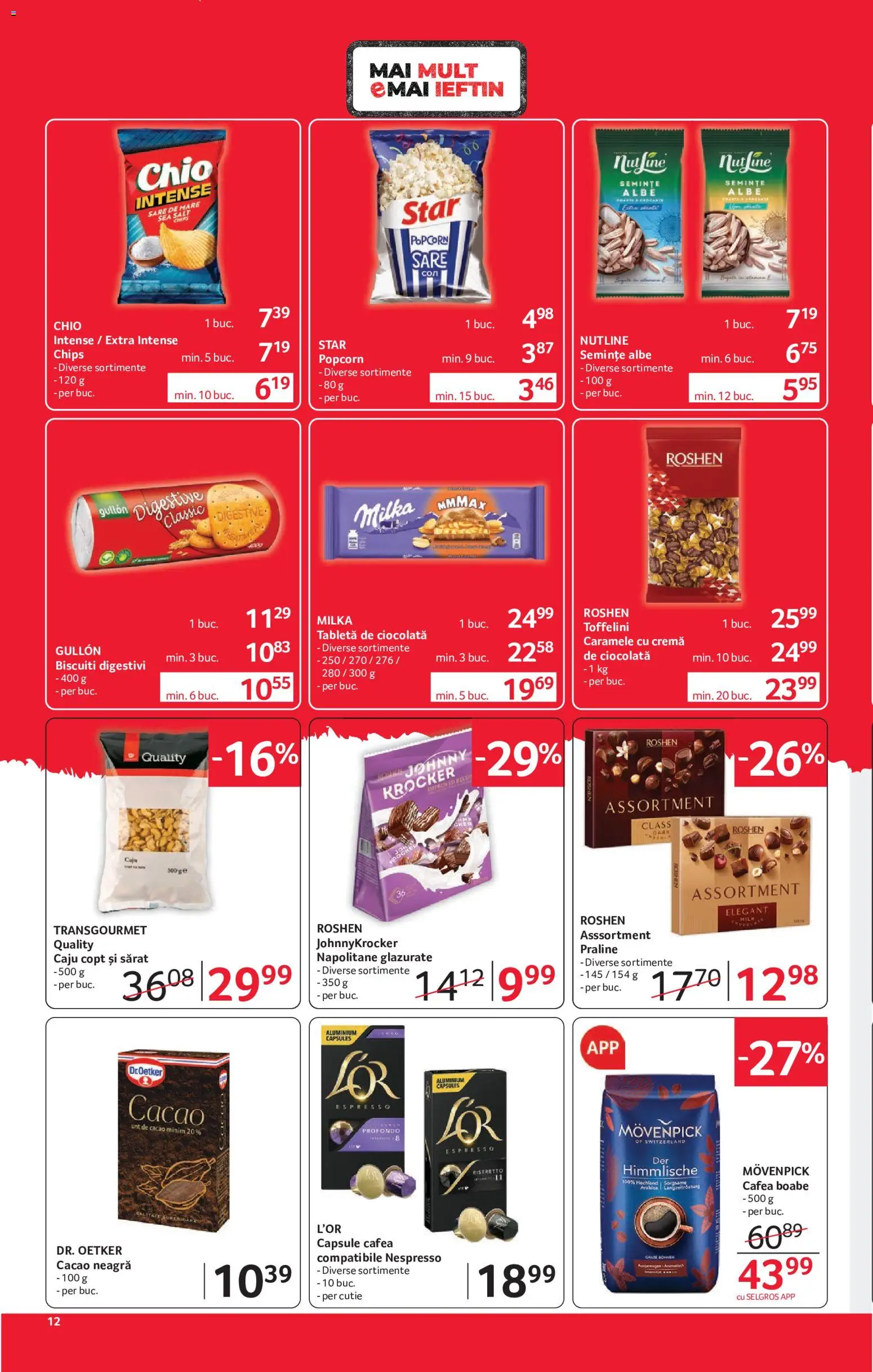 Catalog Selgros 15 - 27 Mai 2026 | Pagina 12 | Produse: Unt, Caju, Cacao, Sare