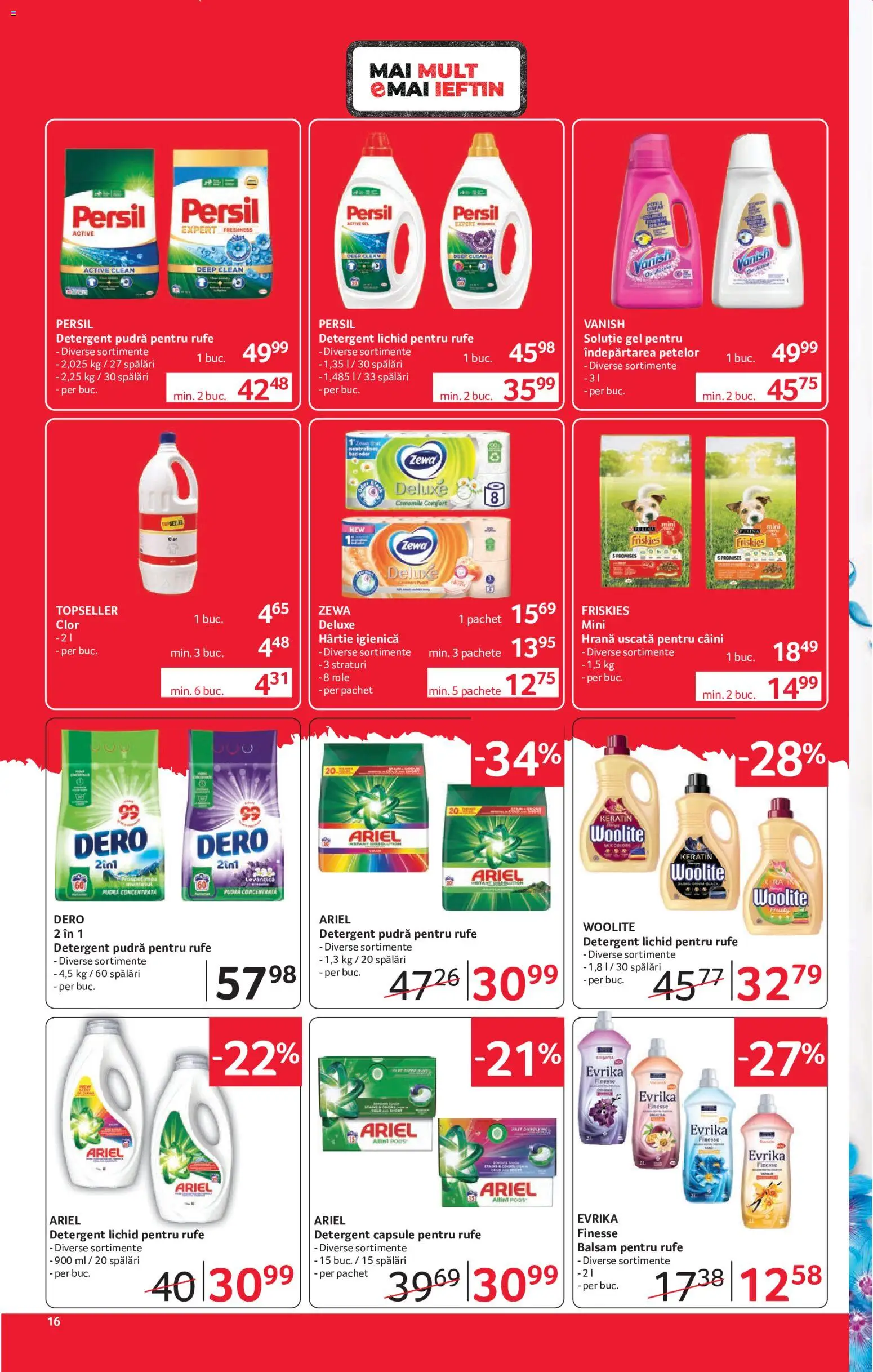 Catalog Selgros 15 - 27 Mai 2026 | Pagina 16 | Produse: Role, Balsam, Yorgan, Îndepărtarea petelor