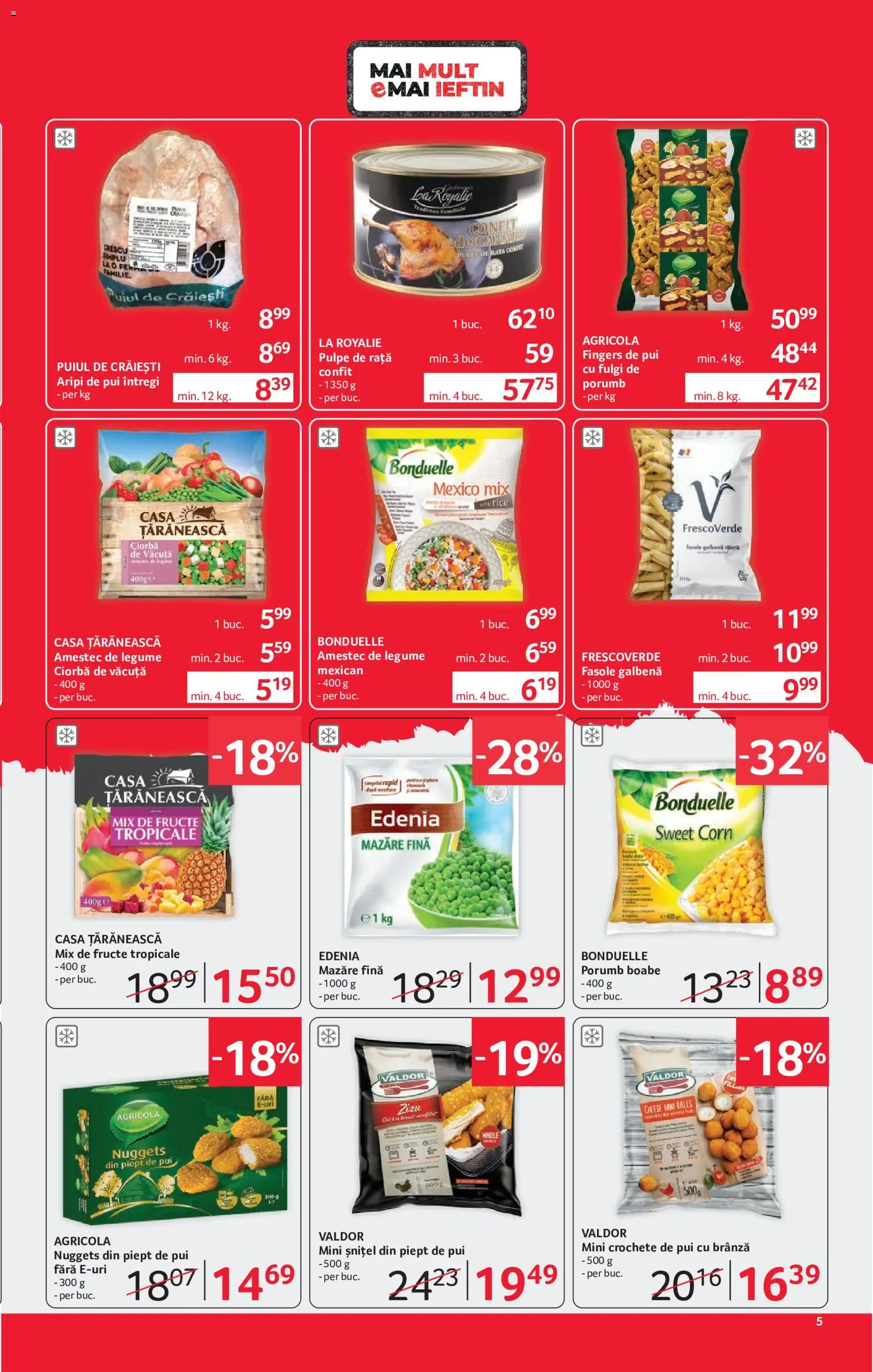 Catalog Selgros 15 - 27 Mai 2026 | Pagina 5 | Produse: Mazăre, Rață, Brânză, Fructe