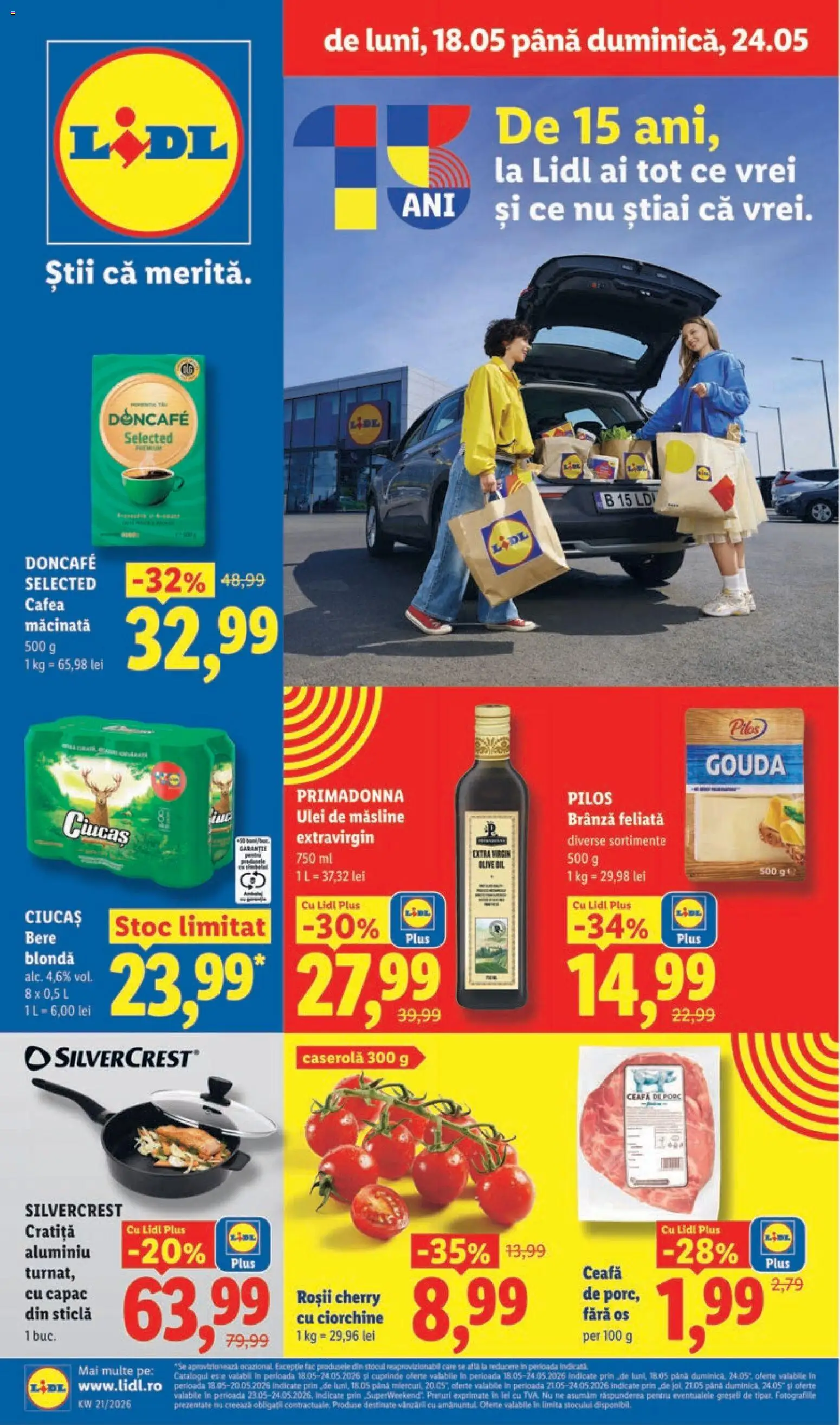 Catalog LIDL 18 - 23 Mai 2026 | Pagina 1 | Produse: Toplar, Brânză, Roșii, Gouda