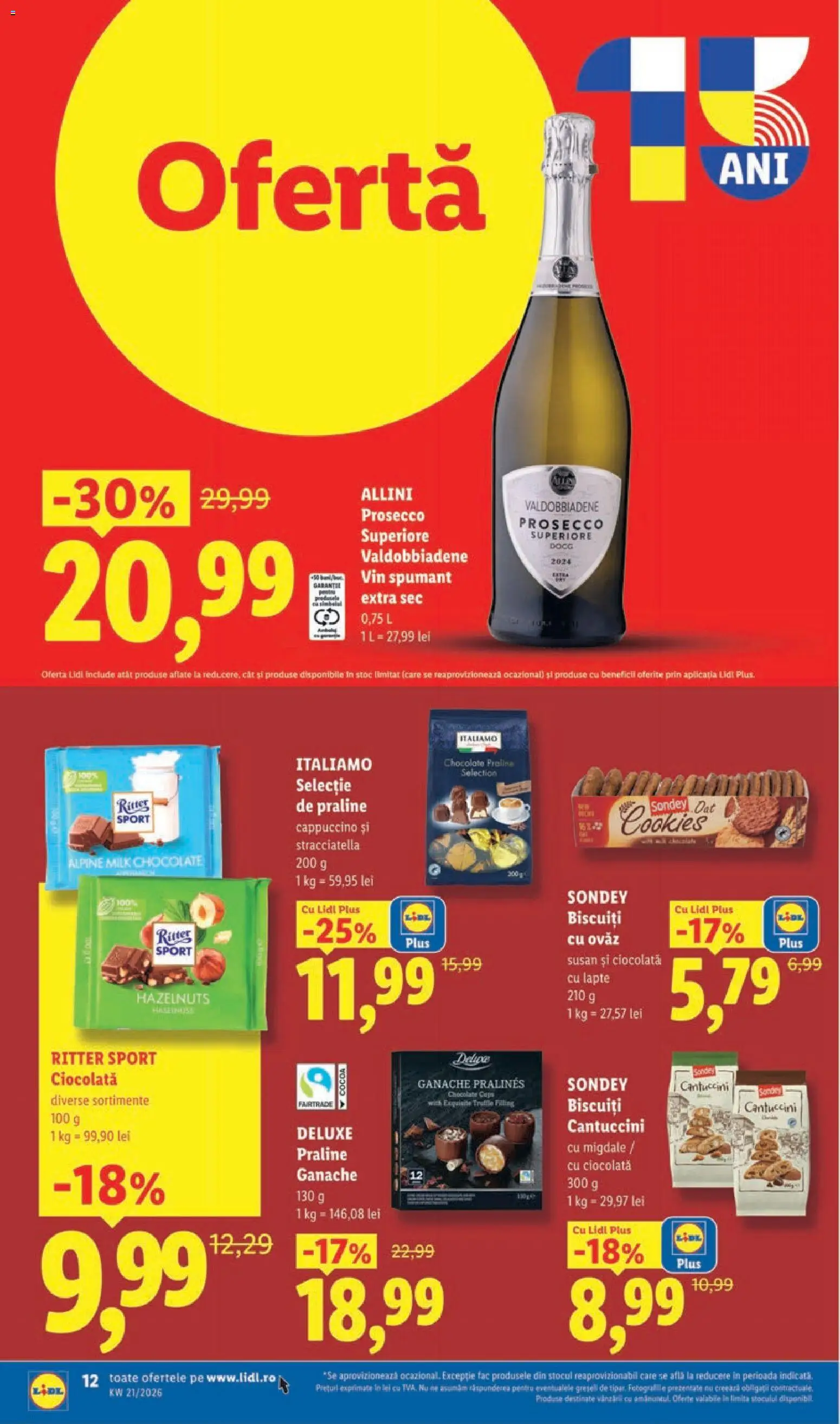 Catalog LIDL 18 - 23 Mai 2026 | Pagina 12 | Produse: Migdale, Praline, Ciocolată, Vin