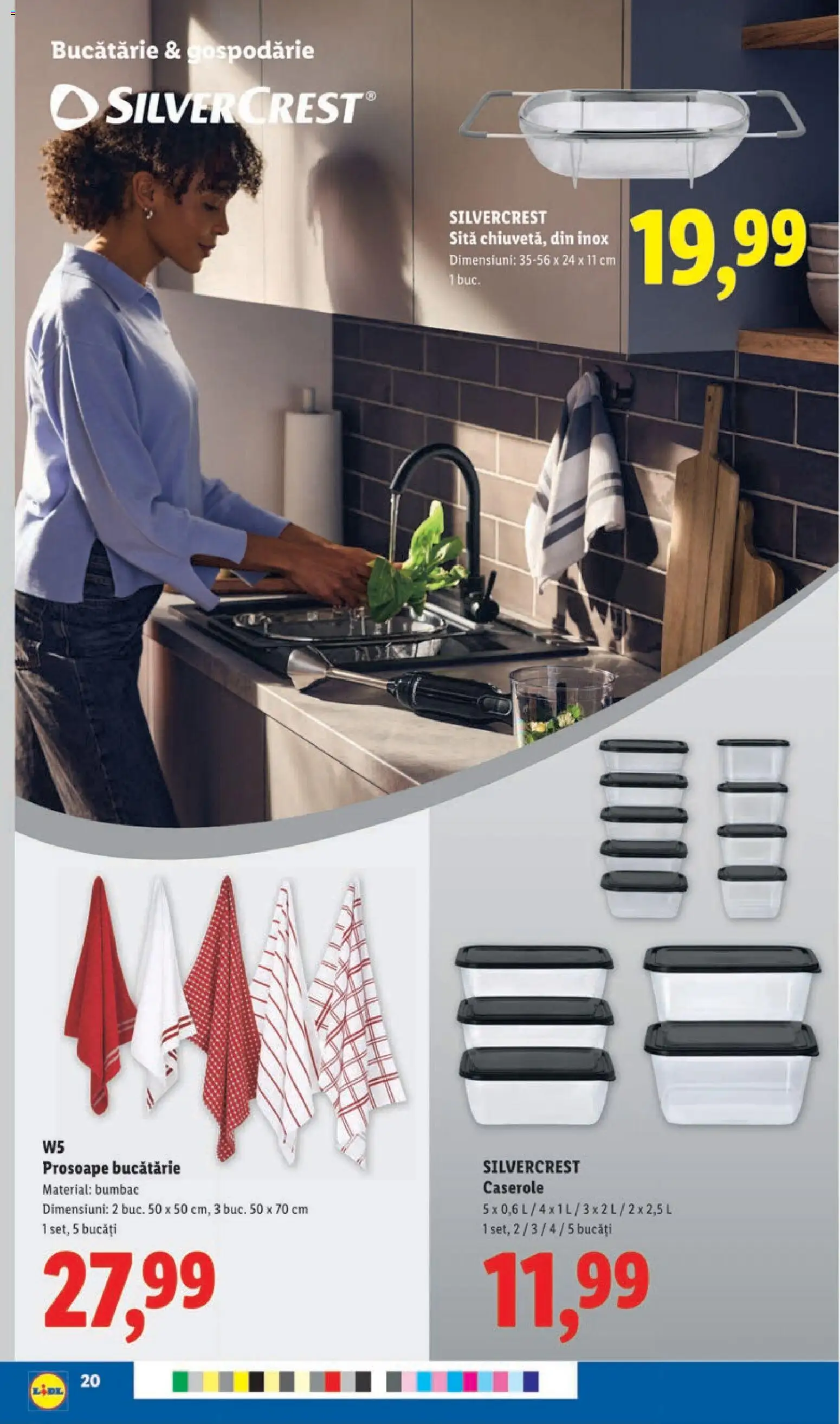 Catalog LIDL 18 - 23 Mai 2026 | Pagina 20 | Produse: Caserole, Sită, Bucătărie