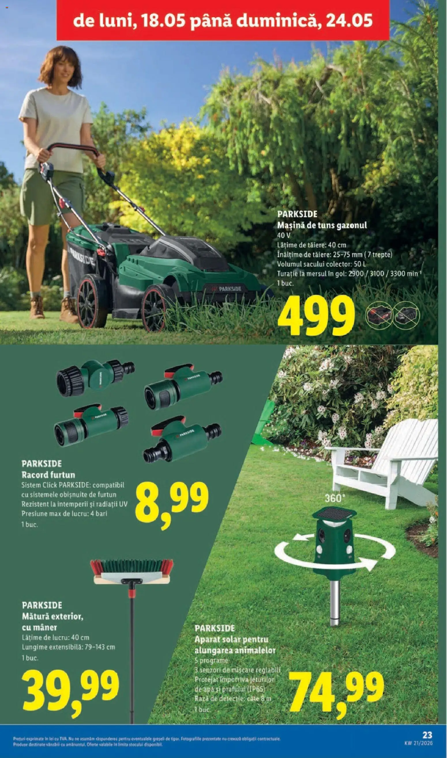 Catalog LIDL 18 - 23 Mai 2026 | Pagina 23 | Produse: Mătură, Mâner, Apă, Mașină de tuns