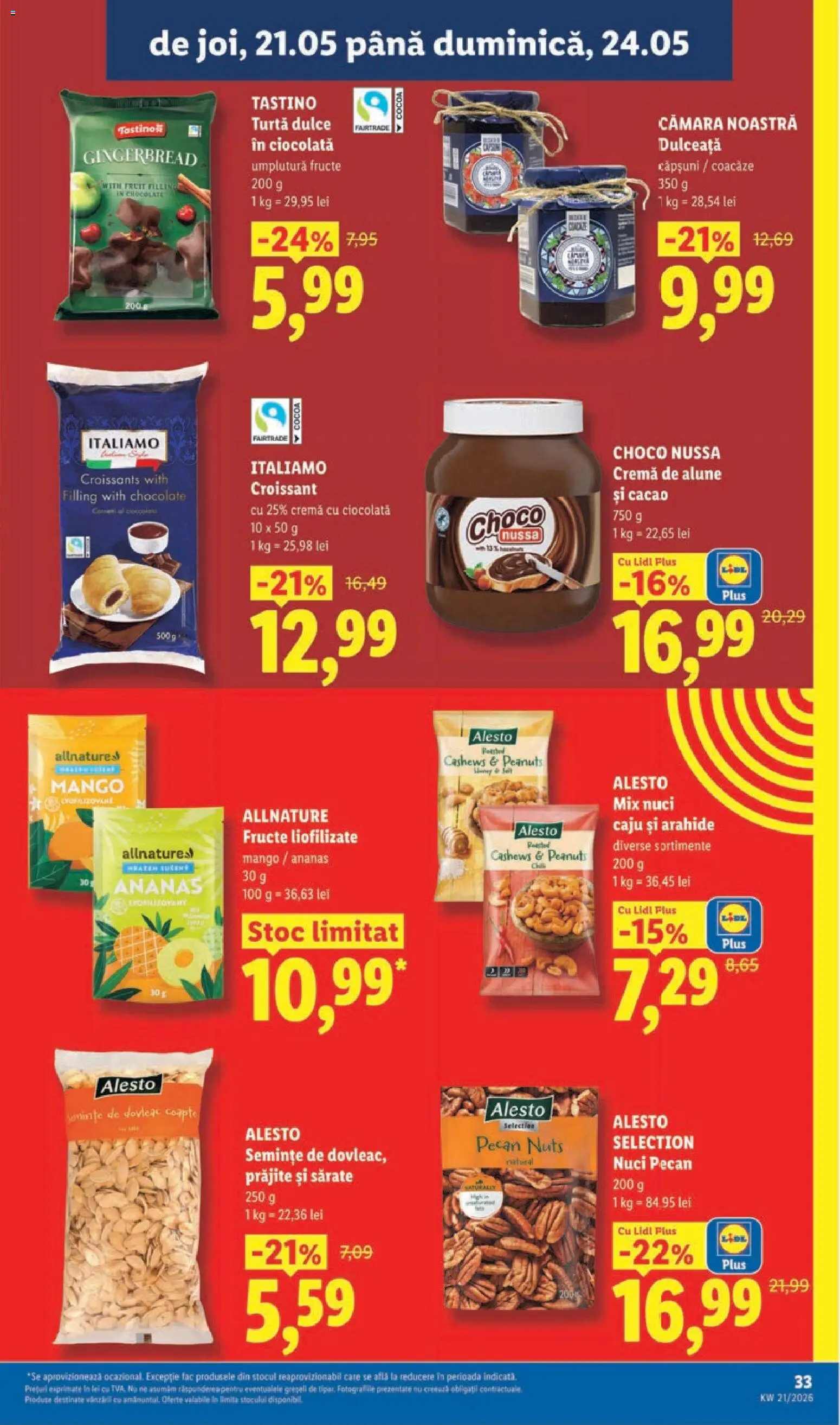 Catalog LIDL 18 - 23 Mai 2026 | Pagina 33 | Produse: Arahide, Căpșuni, Nuci, Fructe