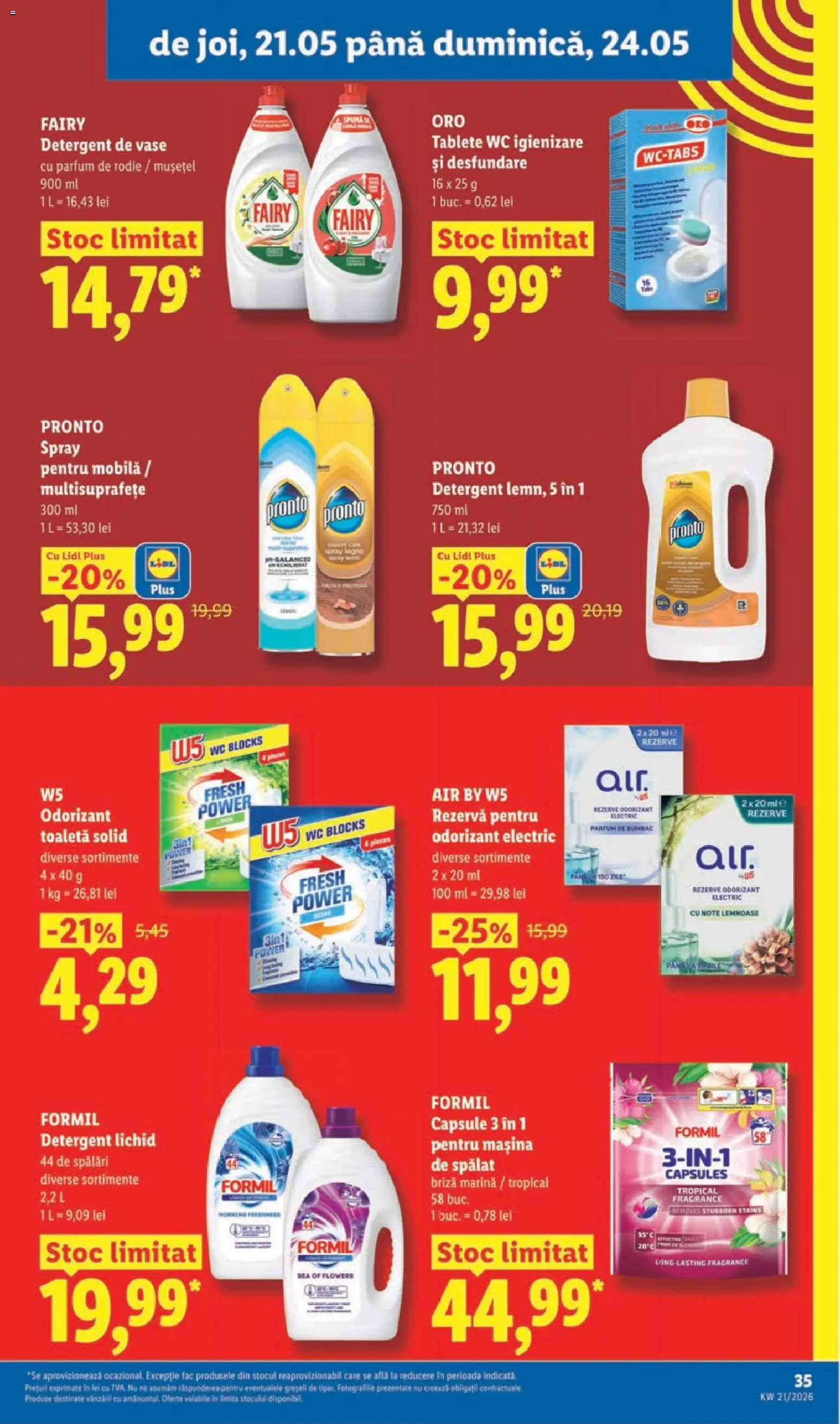 Catalog LIDL 18 - 23 Mai 2026 | Pagina 35 | Produse: Detergent de vase, Mașină De Spălat, Toaletă, Odorizant toaletă