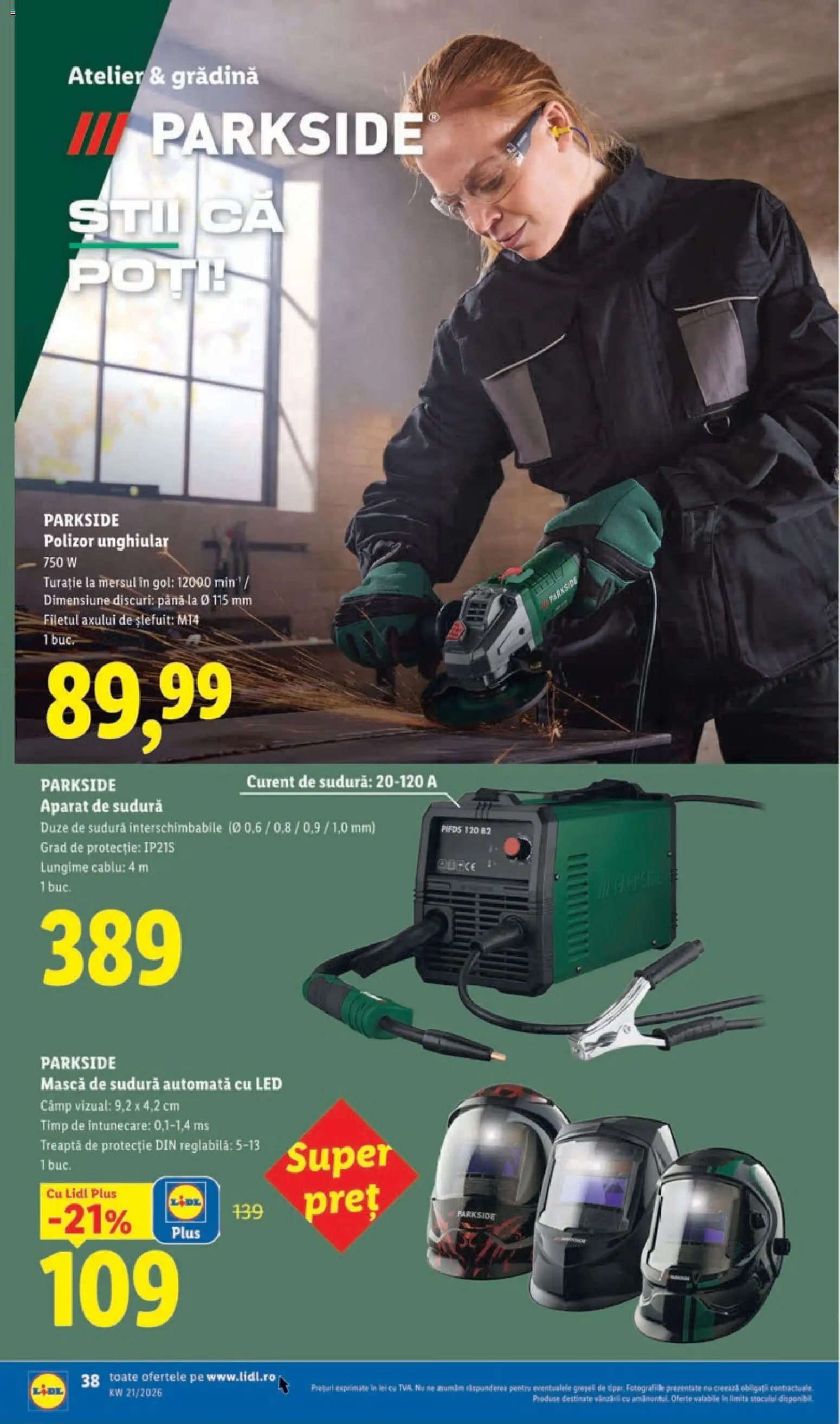 Catalog LIDL 18 - 23 Mai 2026 | Pagina 38 | Produse: Cablu, Polizor, Babak