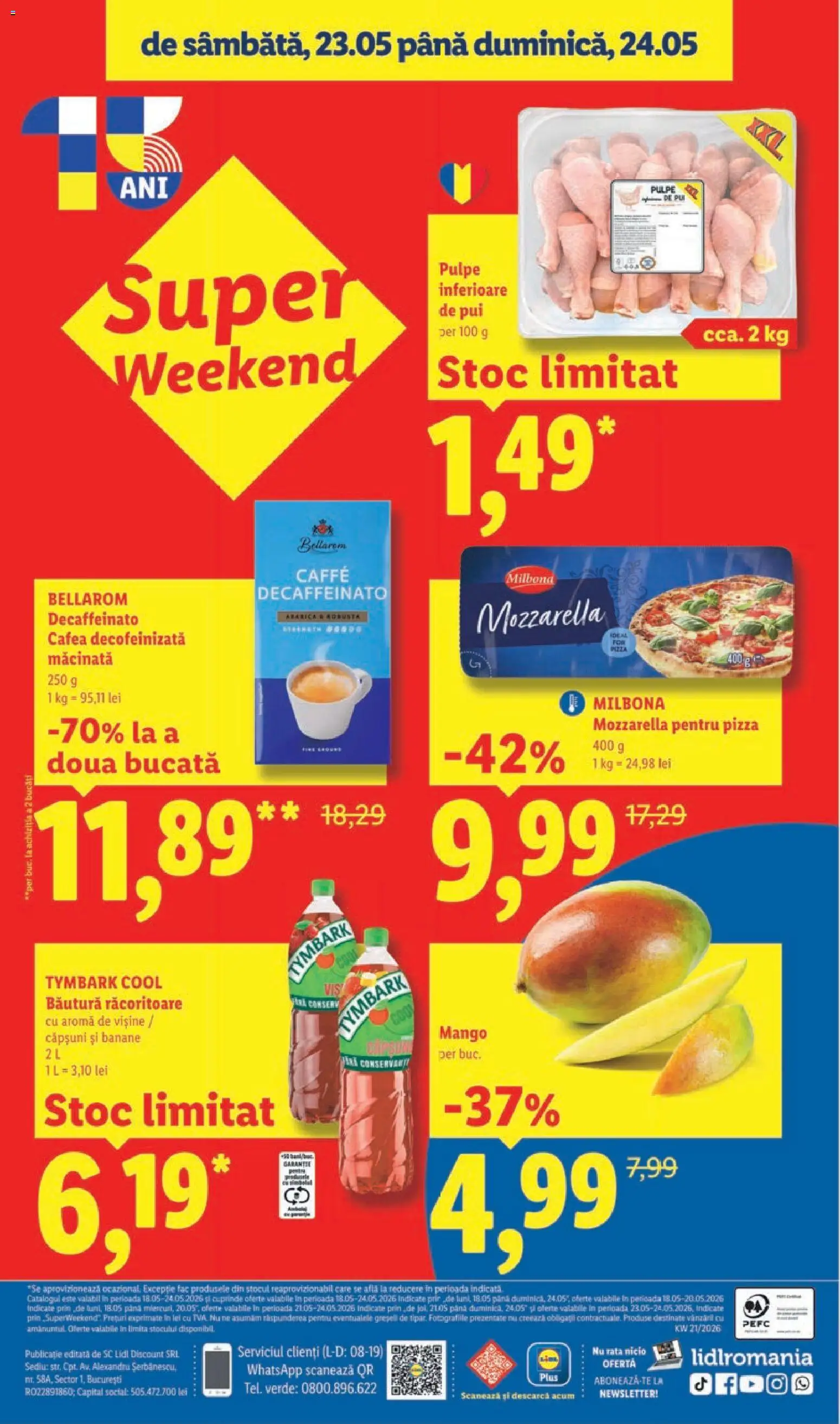 Catalog LIDL 18 - 23 Mai 2026 | Pagina 40 | Produse: Hacıyatmaz Kedi Oyuncağı, Cafea, Pizza, Căpșuni
