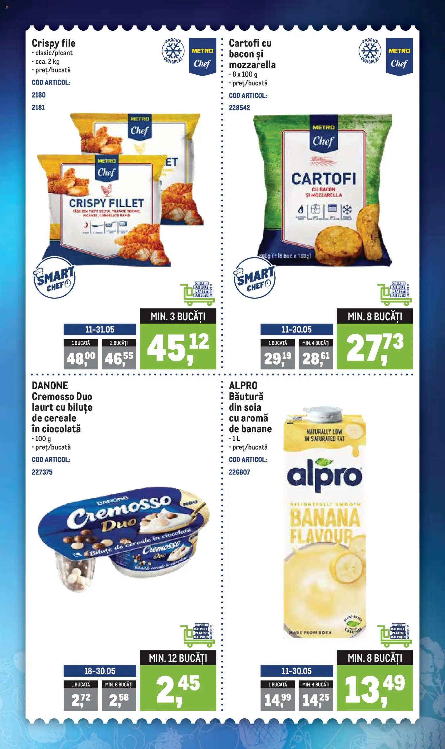 Catalog METRO 18 - 23 Mai 2026 | Pagina 2 | Produse: Bacon, Mozzarella, Ciocolată, Cereale