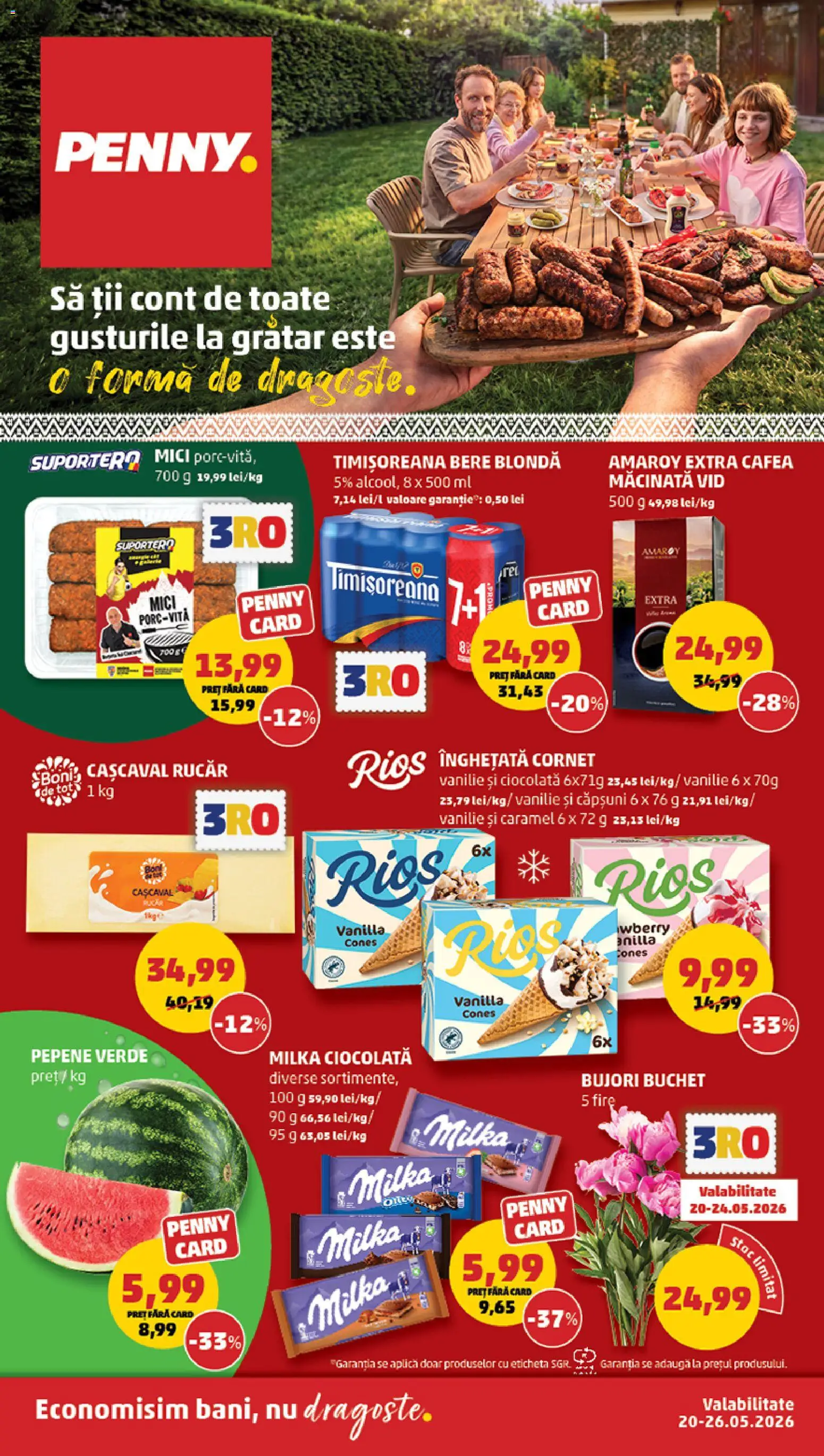 Catalog PENNY Market 20 - 25 Mai 2026 | Pagina 1 | Produse: Pepene Verde, Mici, Cafea, Ciocolată