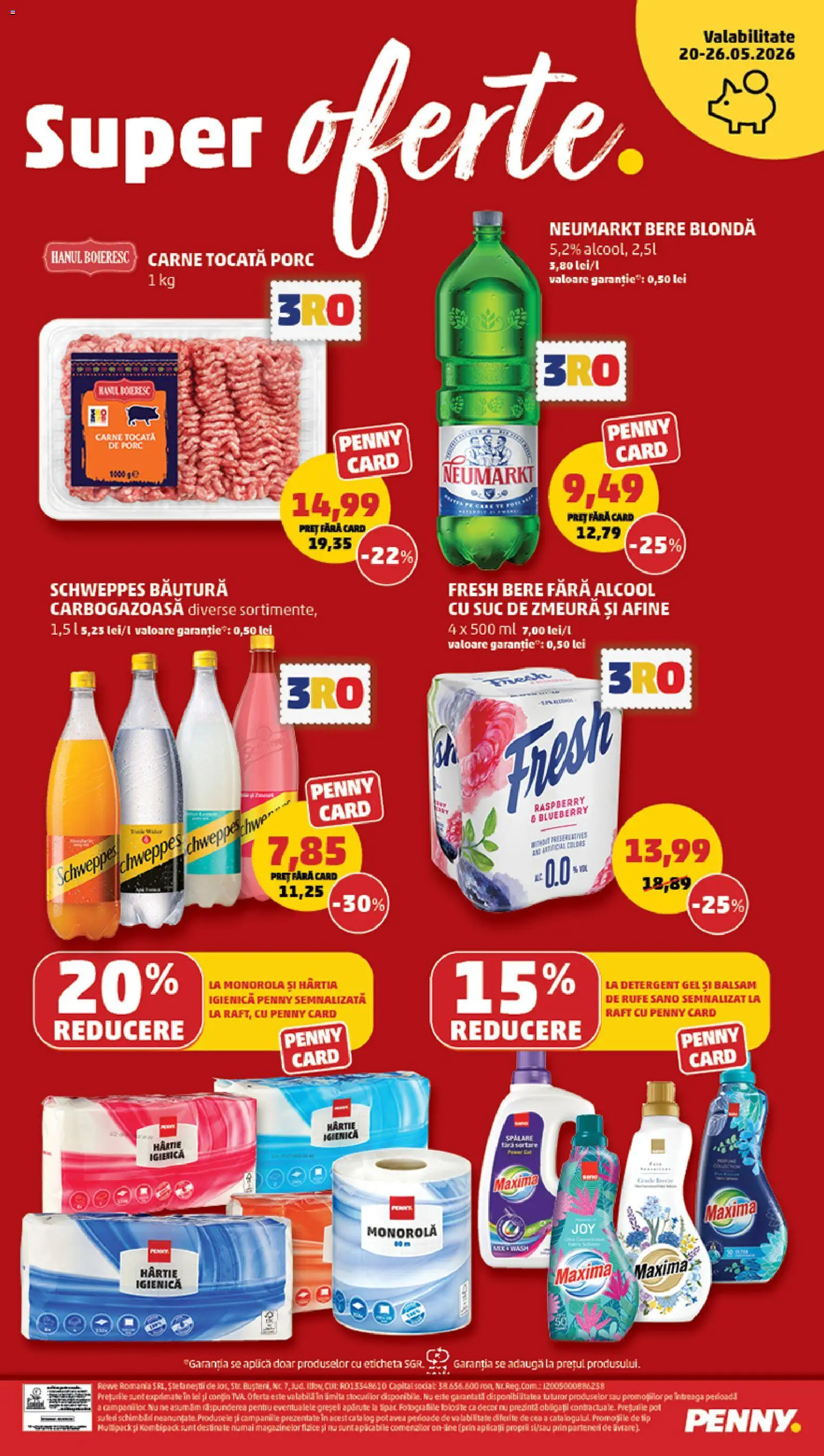 Catalog PENNY Market 20 - 25 Mai 2026 | Pagina 24 | Produse: Raft, Bere, Balsam de rufe, Carne tocată