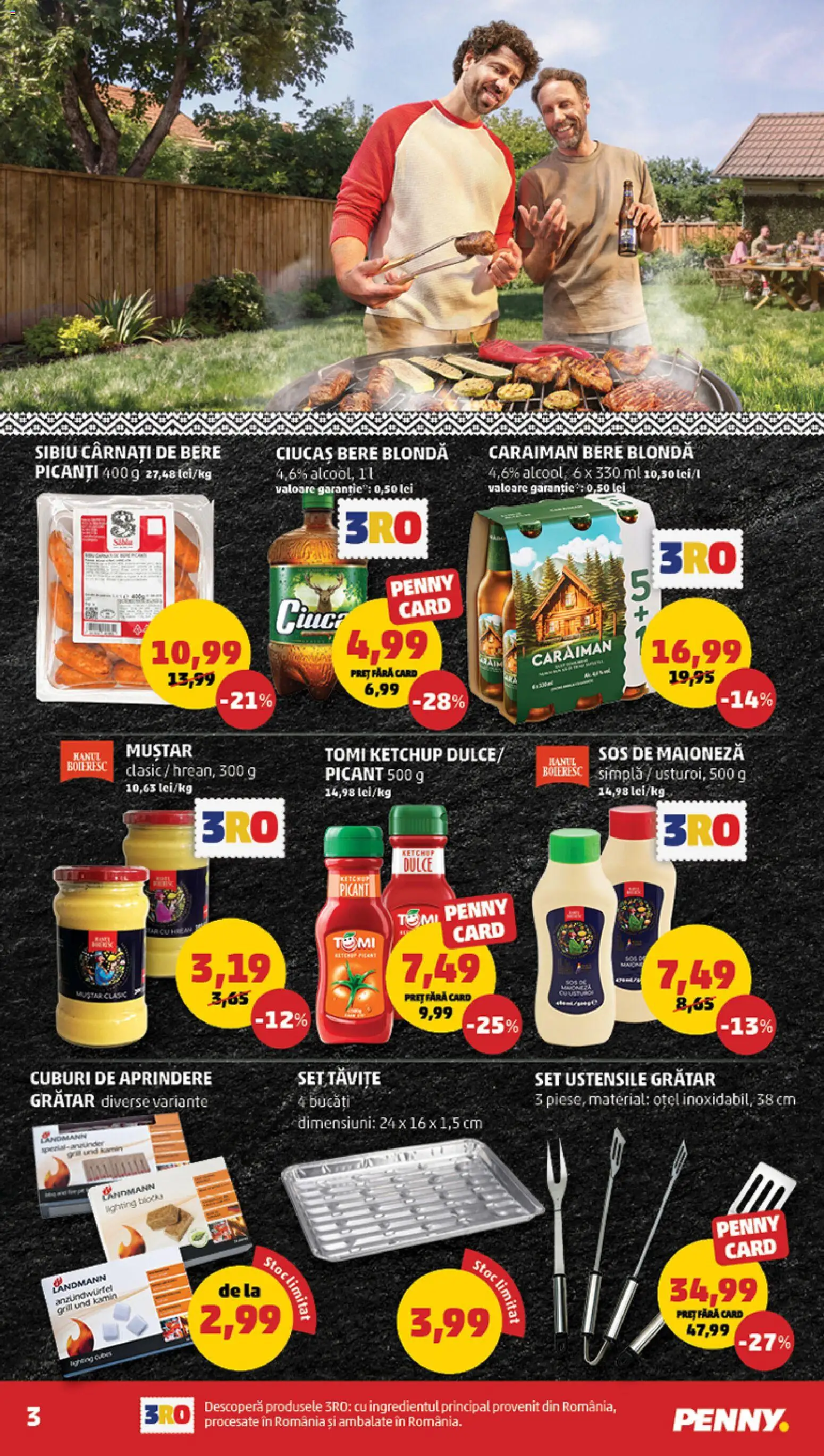 Catalog PENNY Market 20 - 25 Mai 2026 | Pagina 3 | Produse: Bere, Muștar, Sos, Cârnați