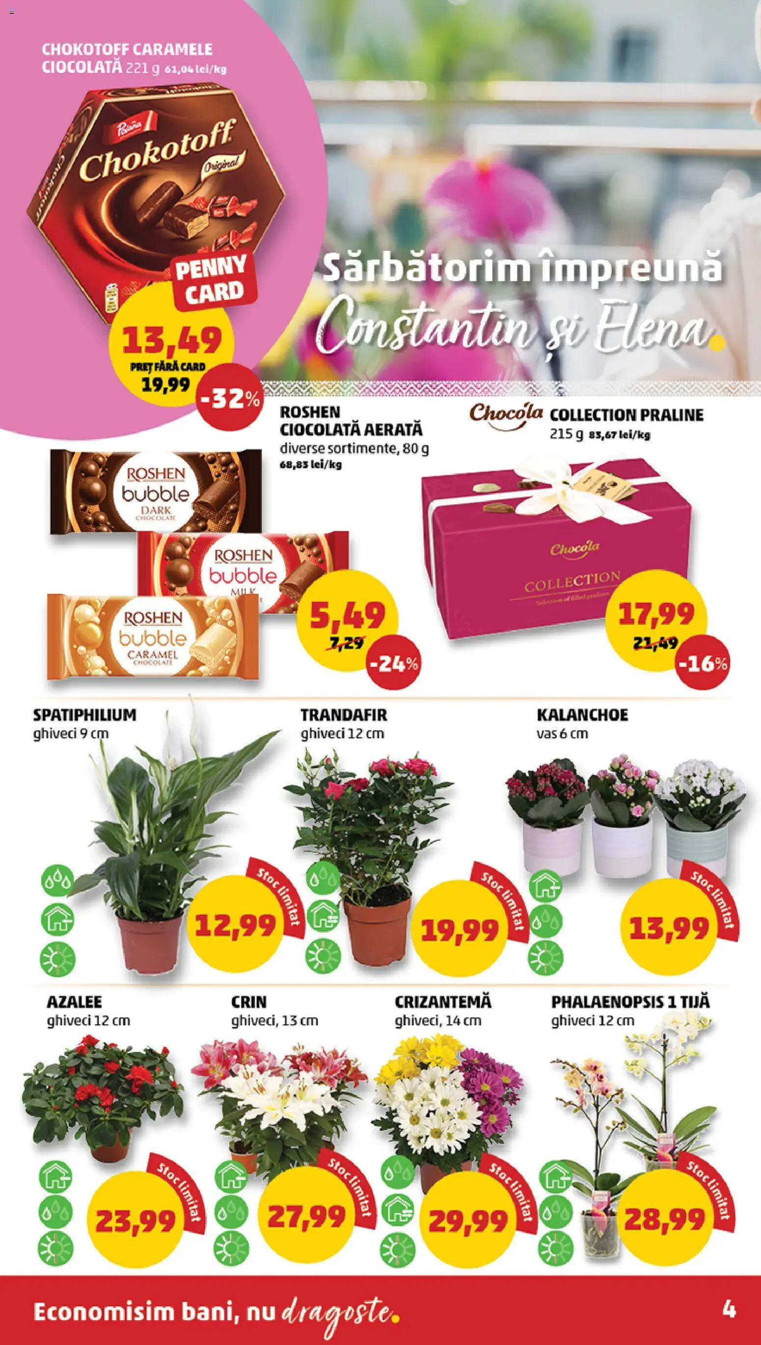 Catalog PENNY Market 20 - 25 Mai 2026 | Pagina 4 | Produse: Trandafir, Ghiveci, Ciocolată, Caramele