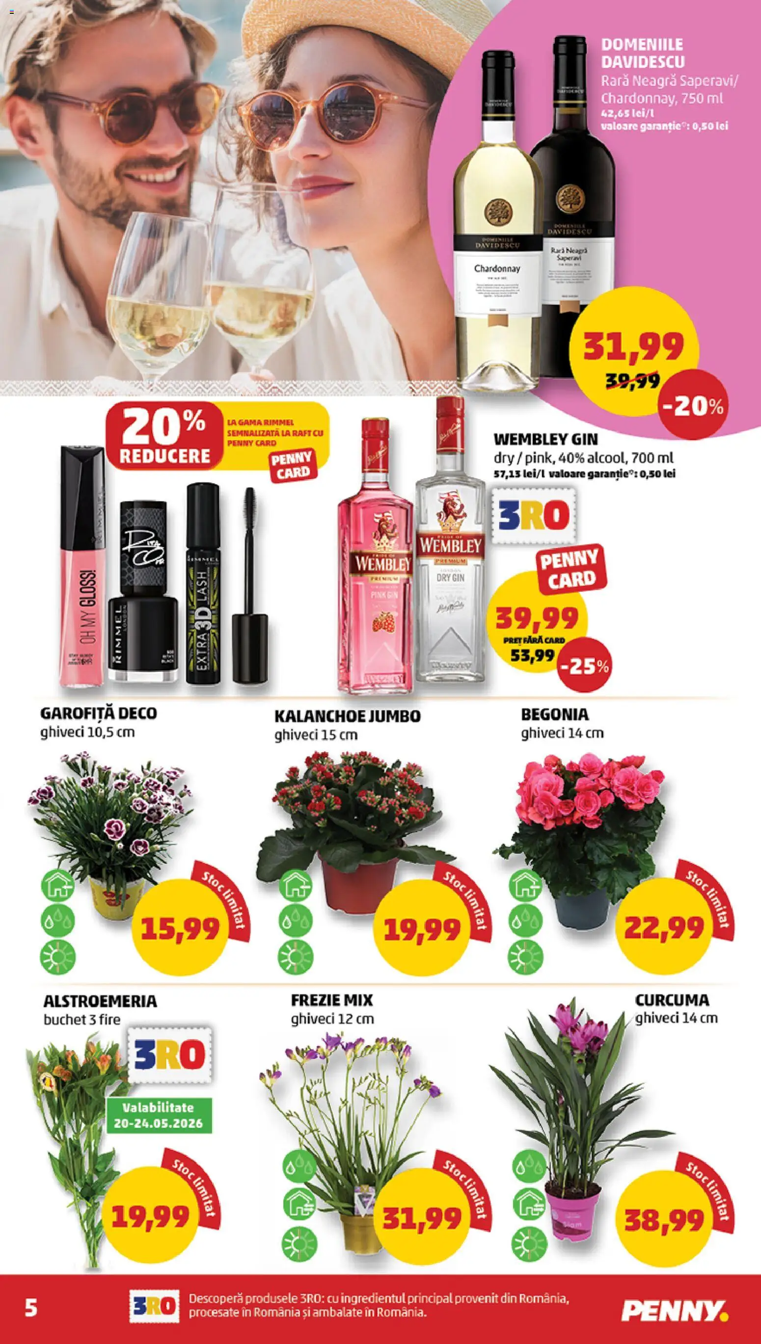 Catalog PENNY Market 20 - 25 Mai 2026 | Pagina 5 | Produse: Raft, Ghiveci, Gin