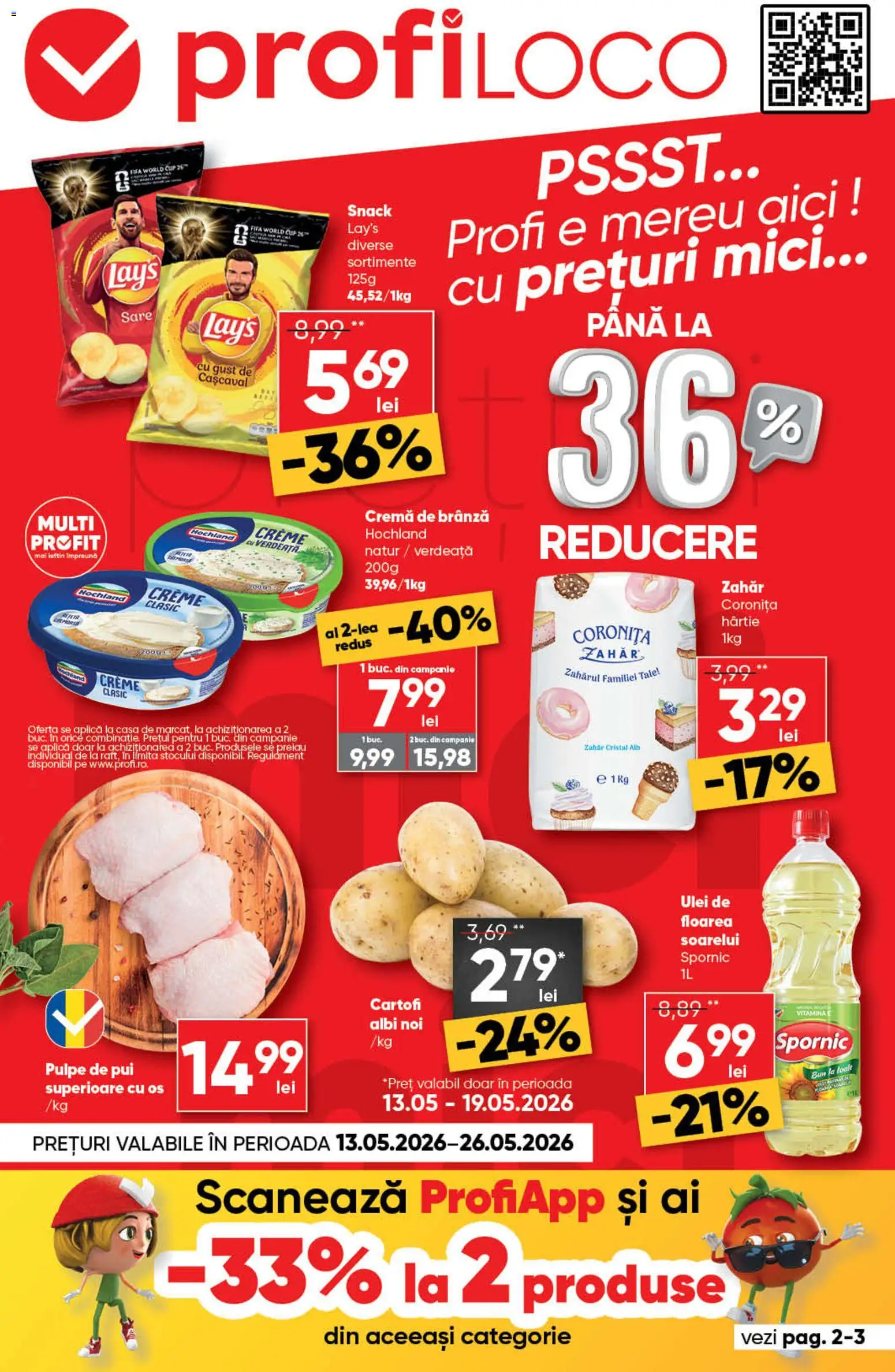 Catalog Profi 13 - 25 Mai 2026 | Pagina 1 | Produse: Cremă, Cremă de brânză, Sare, Verdeață